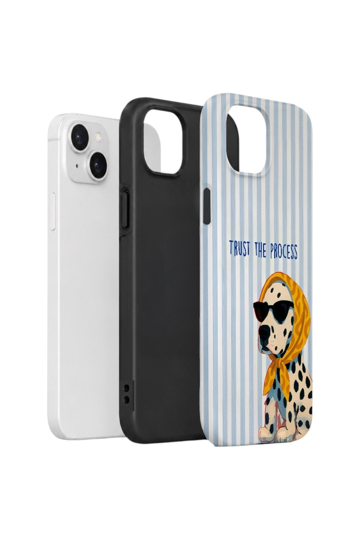iPhone 14 Vorian Çift Katmanlı Kılıf Trust The Process Dalmatian