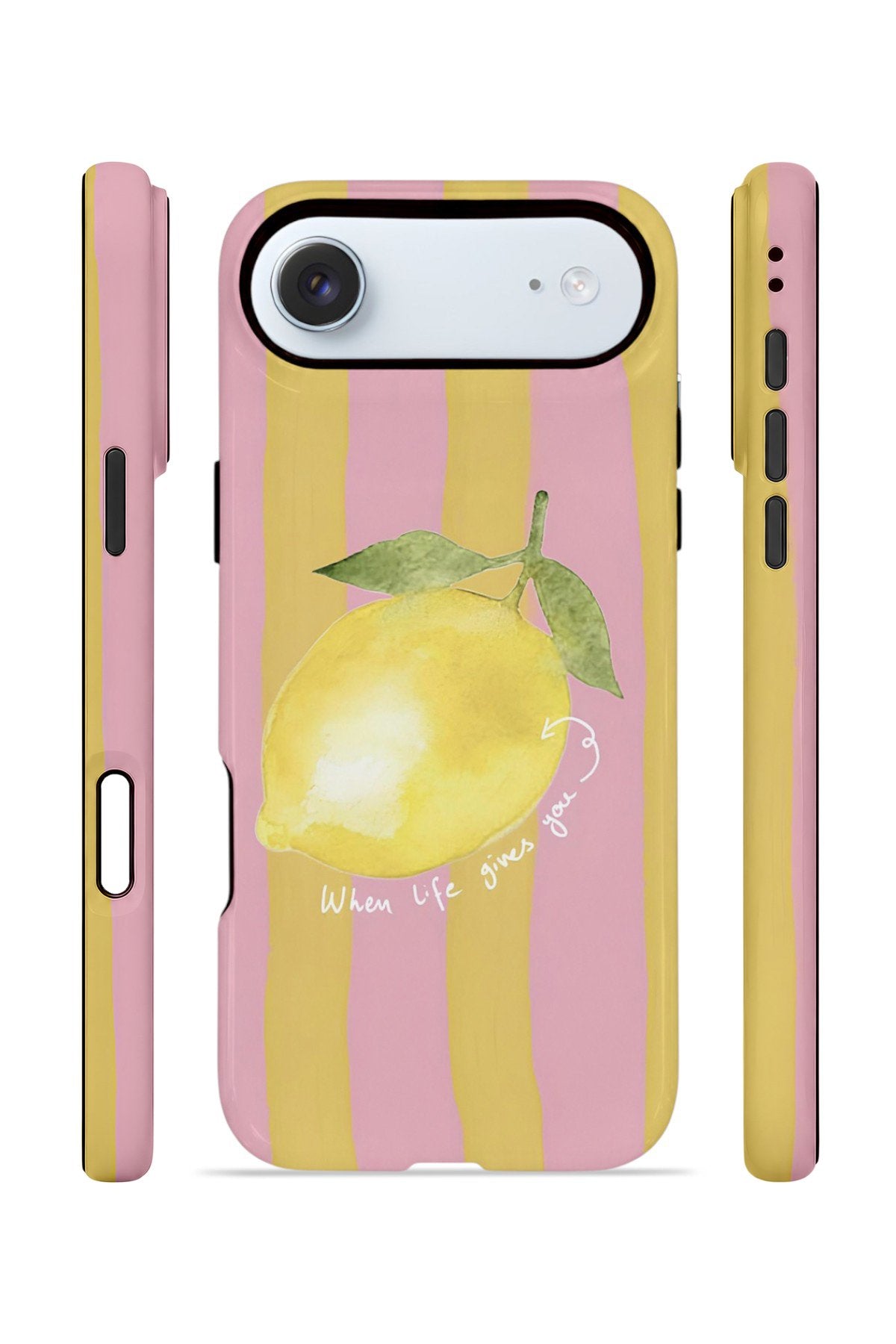 iPhone 17 Air Vorian Çift Katmanlı Kılıf Pink Lemon Muse