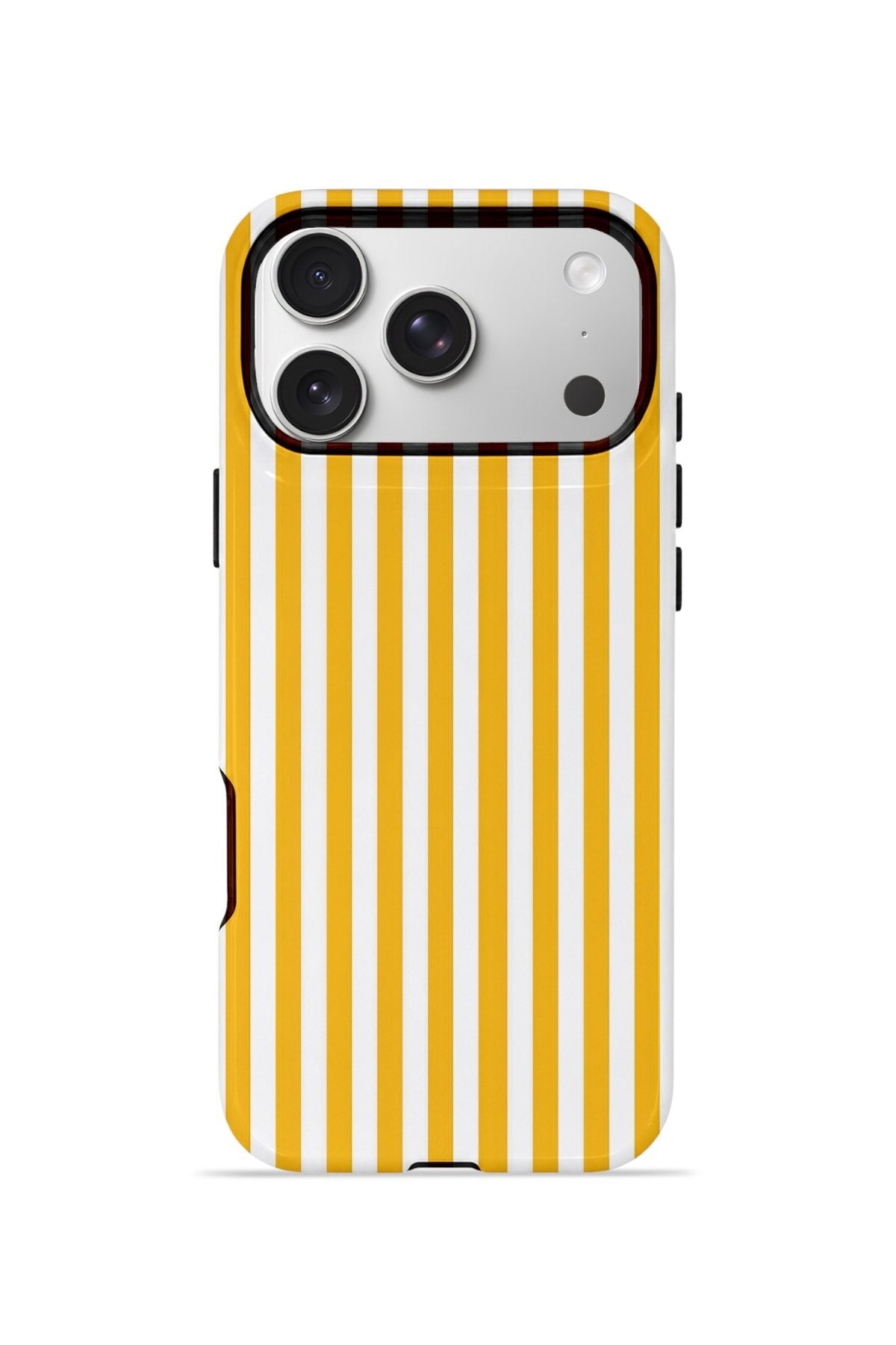 iPhone 17 Pro Max Vorian Çift Katmanlı MagSafe Kılıf Golden Pinstripe
