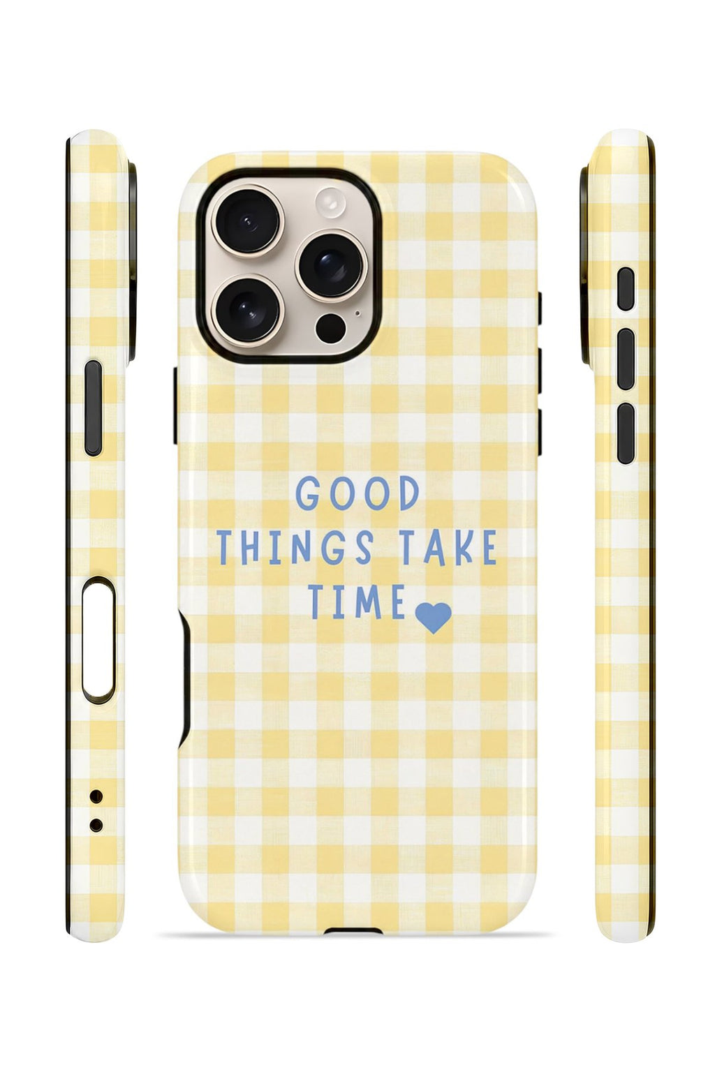 iPhone 16 Pro Max Vorian Çift Katmanlı MagSafe Kılıf Good Things Gingham
