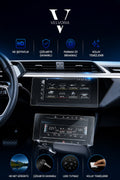 Audi A6 Navigasyon ve Alt Kontrol Paneli Esnek Nano Glass Ekran Koruyucu 2019-2023