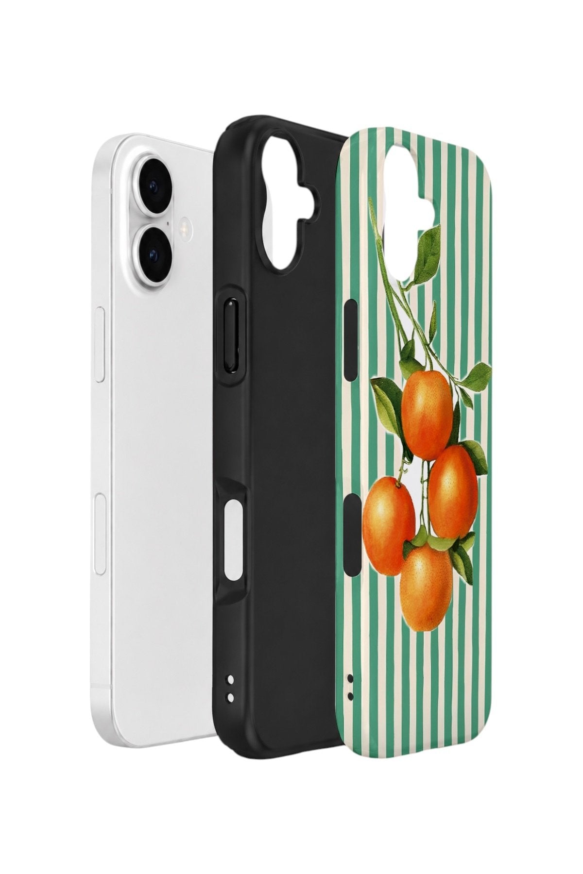 iPhone 16 Plus Vorian Çift Katmanlı Kılıf Italian Orange Orchard