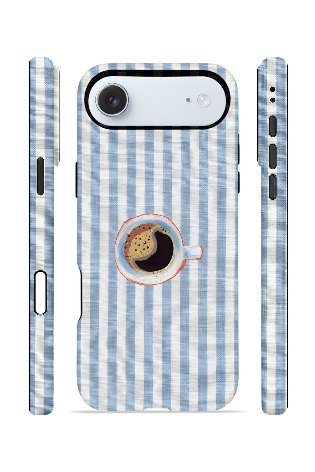iPhone 17 Air Vorian Çift Katmanlı Kılıf Morning Coffee Stripe