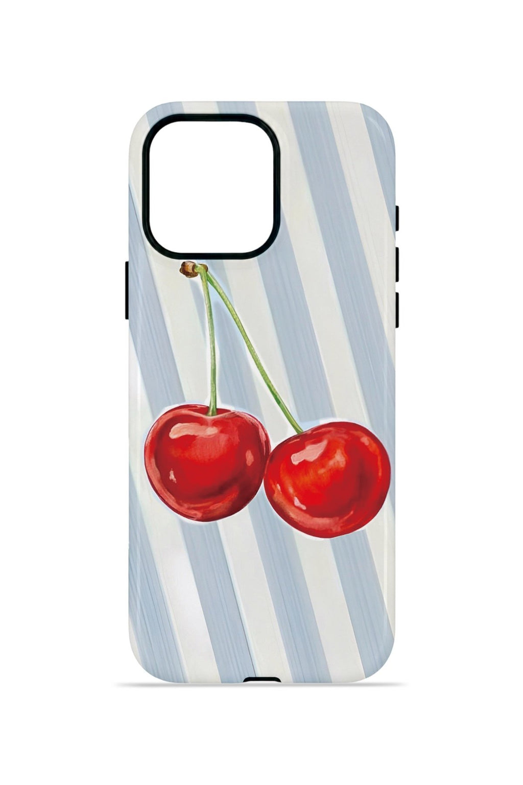 iPhone 15 Pro Vorian Çift Katmanlı MagSafe Kılıf Cherry Blue Stripe