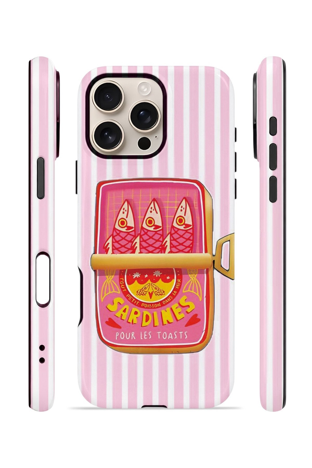 iPhone 16 Pro Vorian Çift Katmanlı MagSafe Kılıf Sardine Club Pink