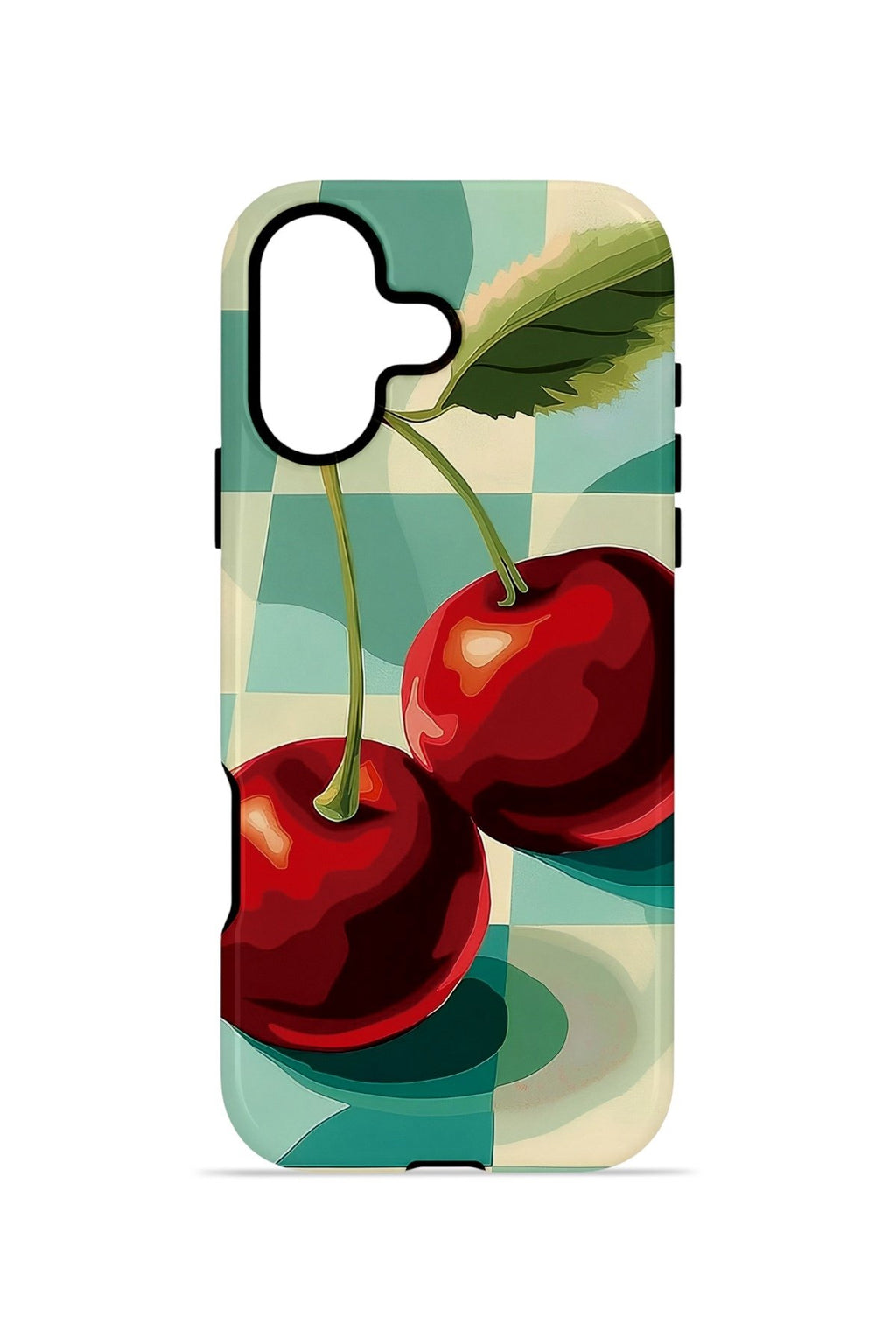 iPhone 17 Vorian Çift Katmanlı Kılıf Retro Cherry Pop