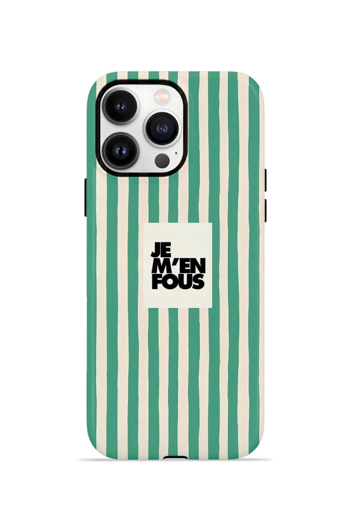 iPhone 14 Pro Vorian Çift Katmanlı Kılıf Je M En Fous Green