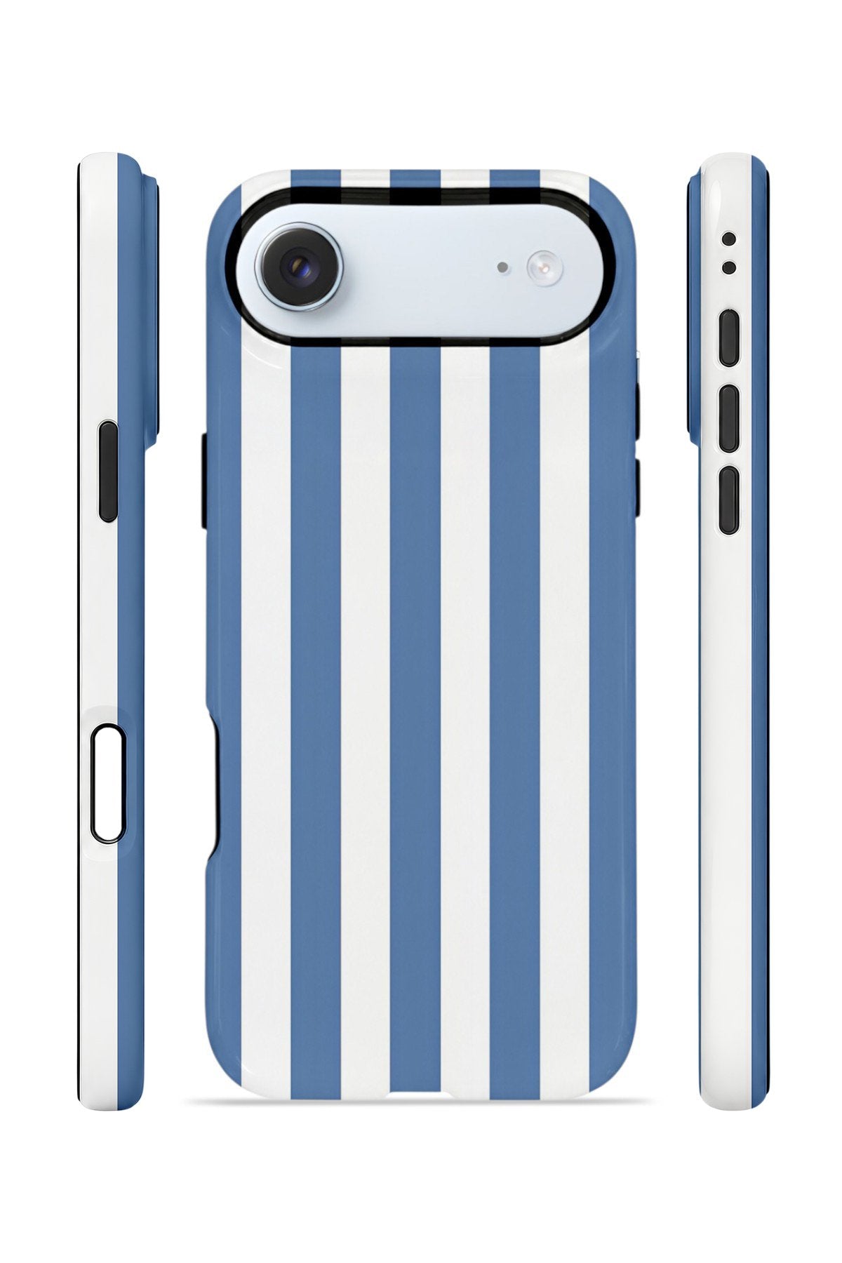 iPhone 17 Air Vorian Çift Katmanlı MagSafe Kılıf Blue Marina Stripe