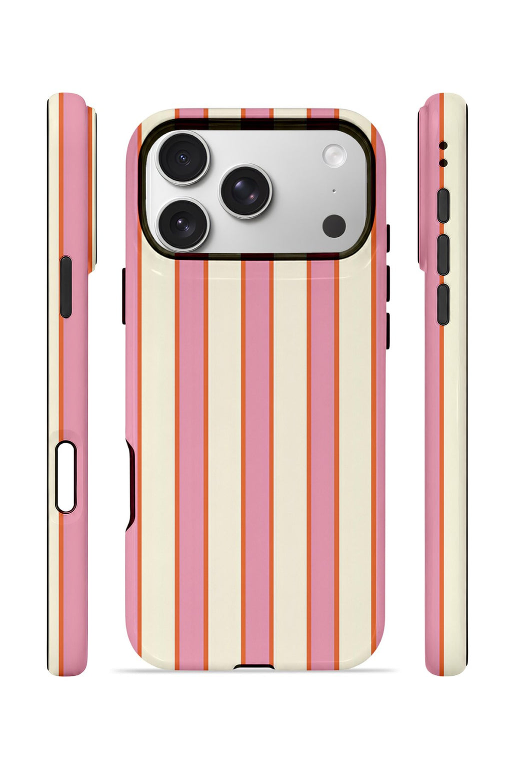 iPhone 17 Pro Max Vorian Çift Katmanlı Kılıf Sunset Candy Stripe