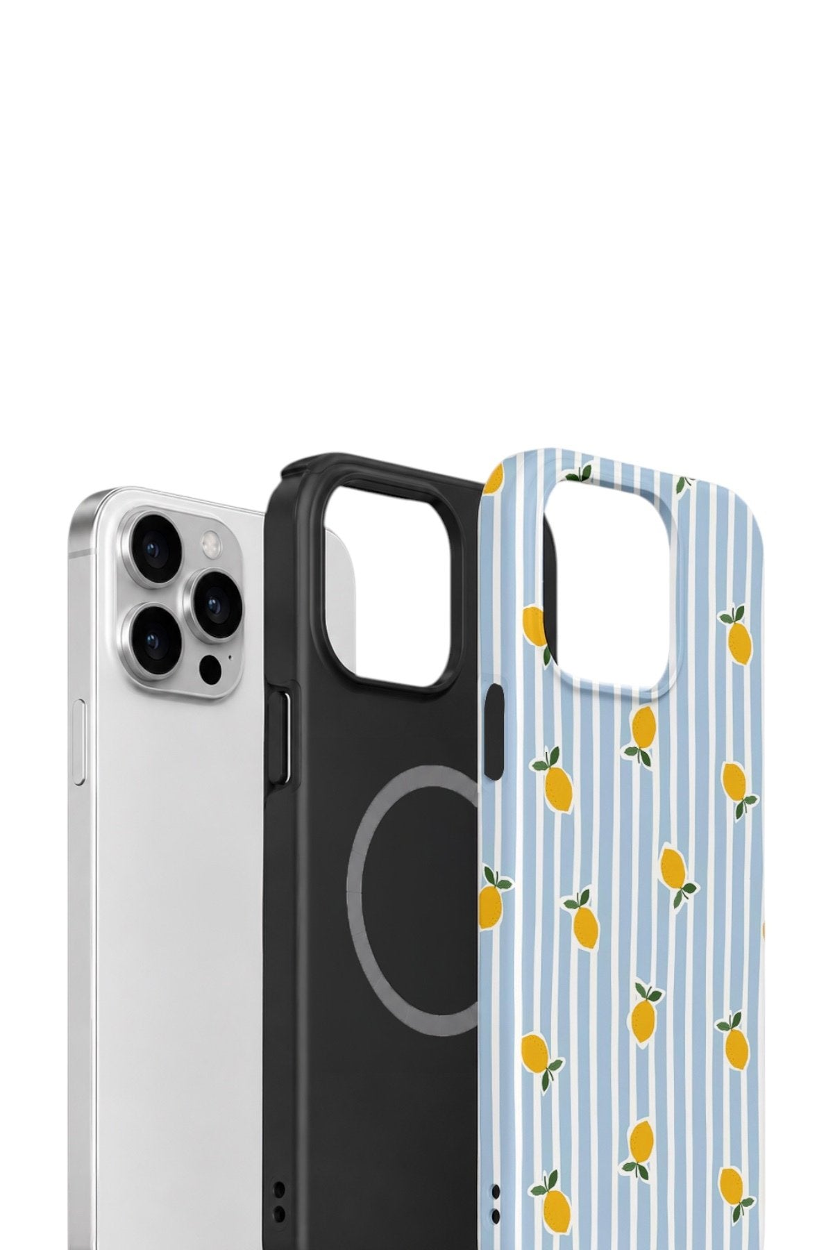 iPhone 12 Pro Max Vorian Çift Katmanlı MagSafe Kılıf Tiny Lemon Rain