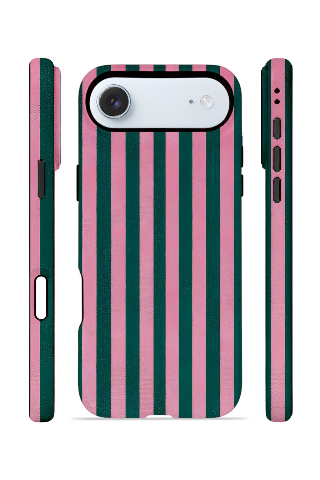 iPhone 17 Air Vorian Çift Katmanlı MagSafe Kılıf Pink Navy Cabana