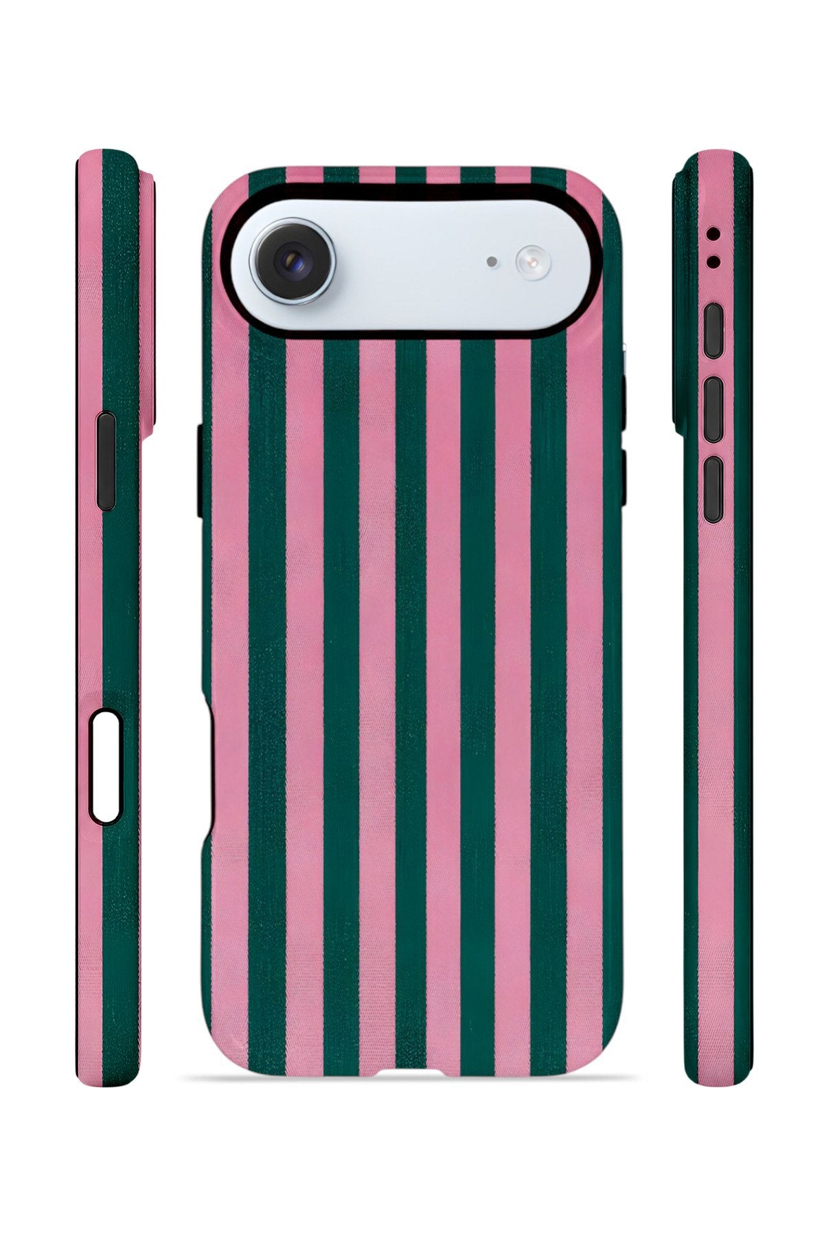 iPhone 17 Air Vorian Çift Katmanlı MagSafe Kılıf Pink Navy Cabana