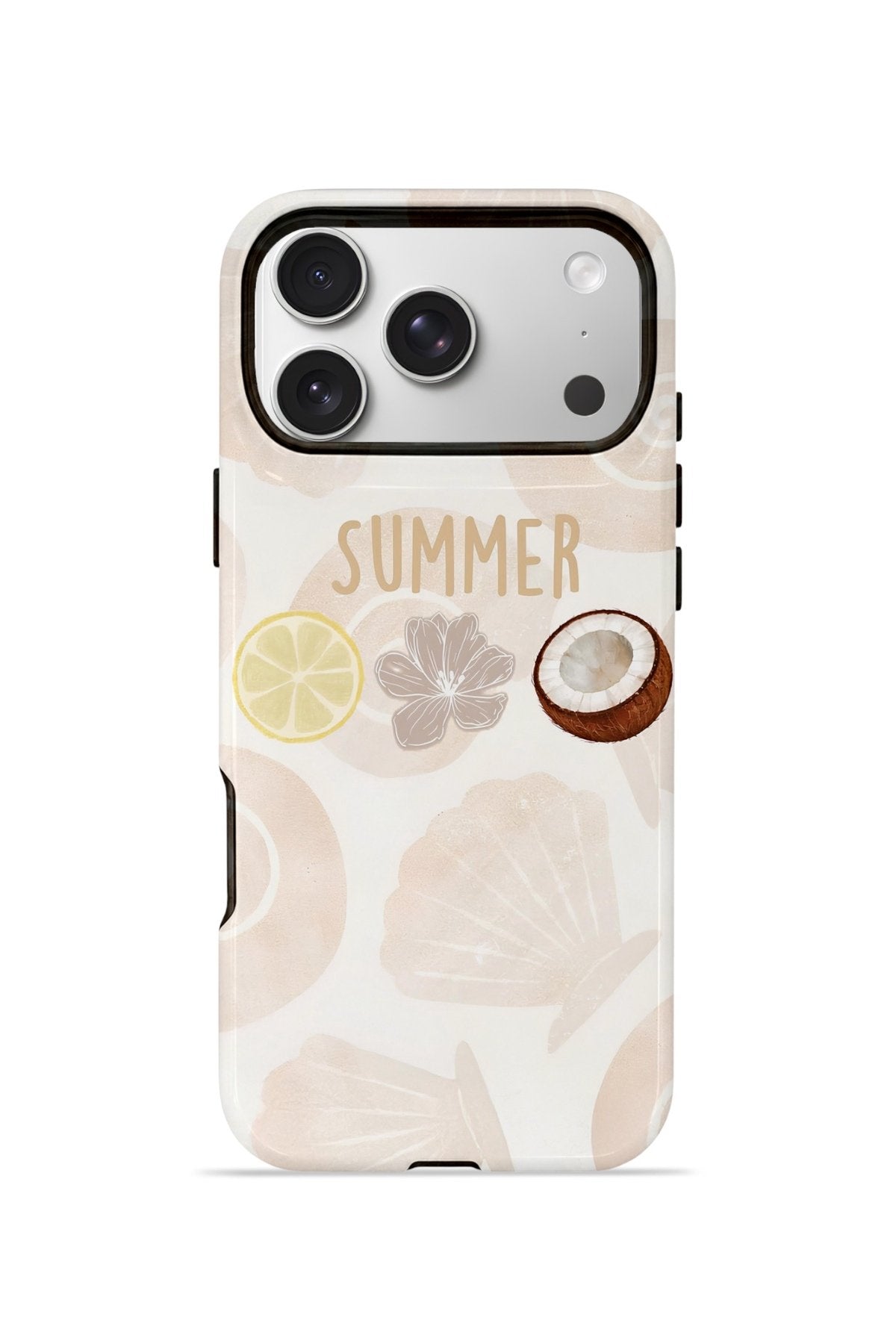 iPhone 17 Pro Vorian Çift Katmanlı MagSafe Kılıf Coconut Summer Notes