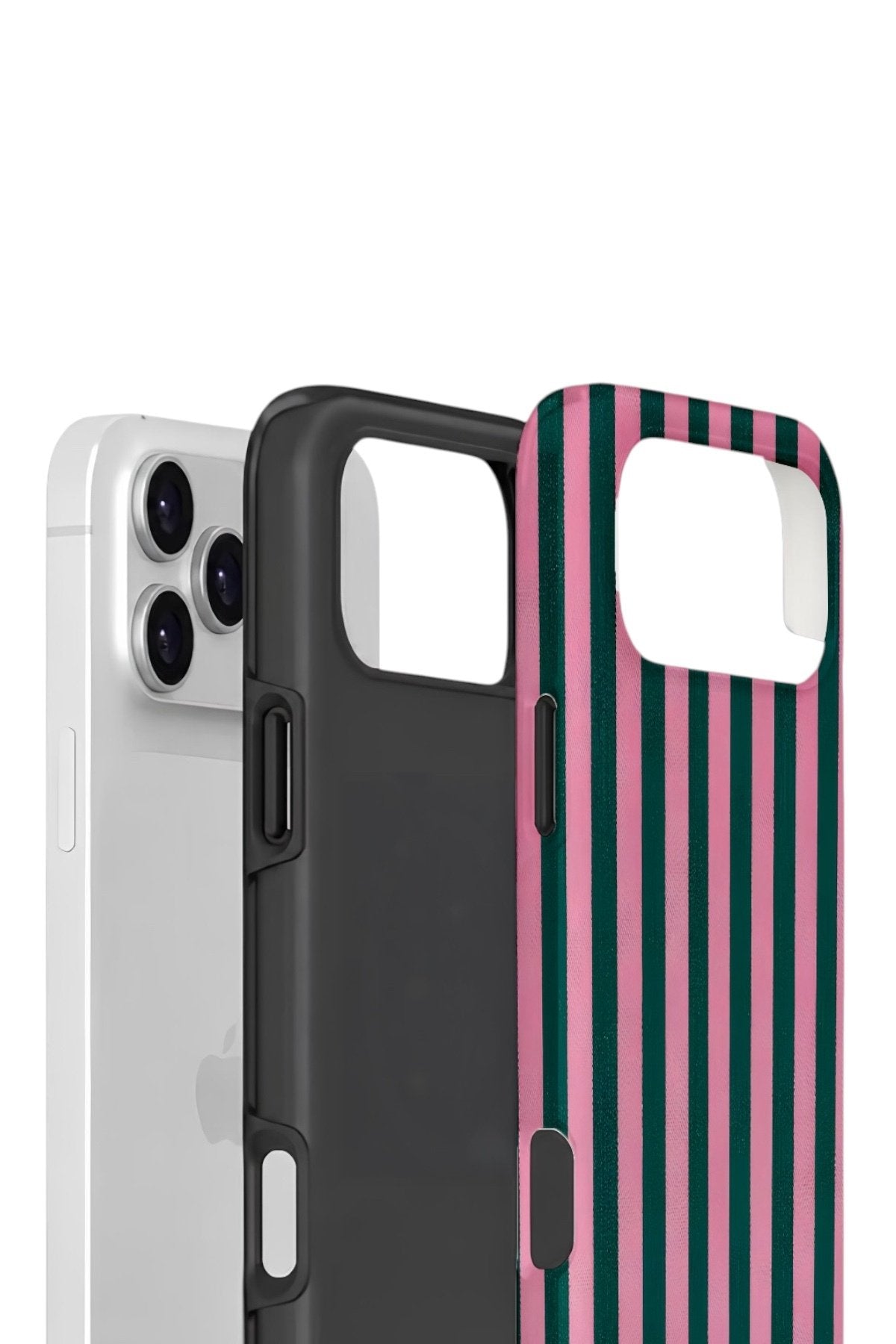 iPhone 17 Pro Vorian Çift Katmanlı Kılıf Pink Navy Cabana