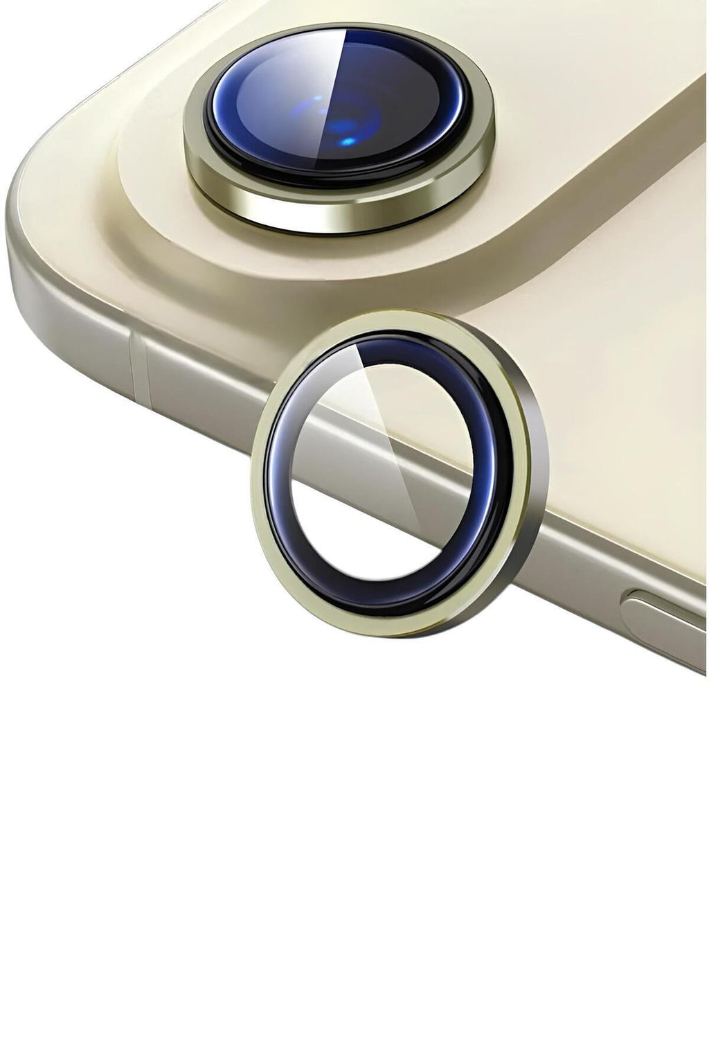 iPhone 17 Air Metal Kamera Koruyucu Lens Gold