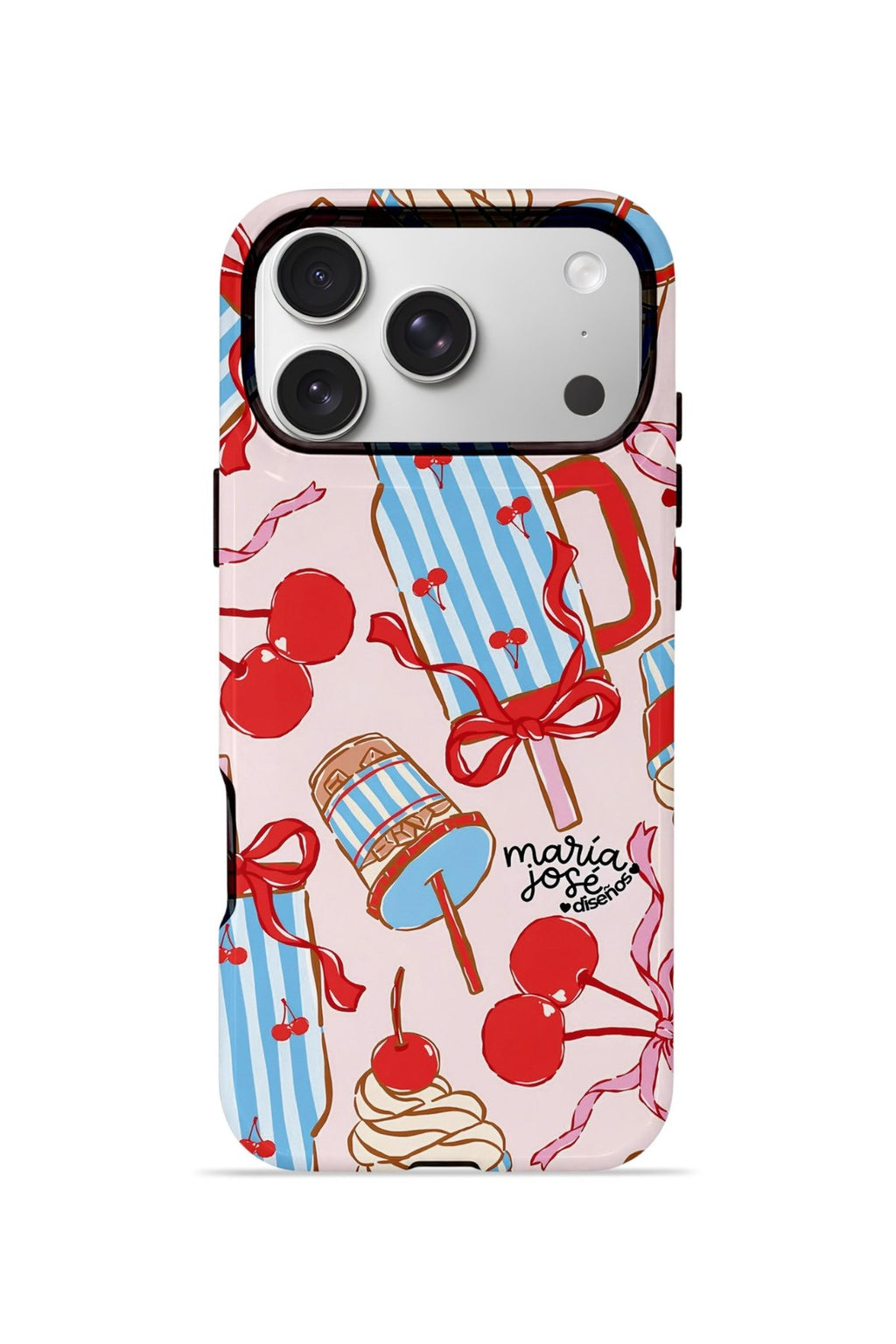 iPhone 17 Pro Vorian Çift Katmanlı MagSafe Kılıf Dolce Cherry Picnic