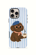 iPhone 16 Pro Vorian Çift Katmanlı Kılıf Cafe Dog Riviera
