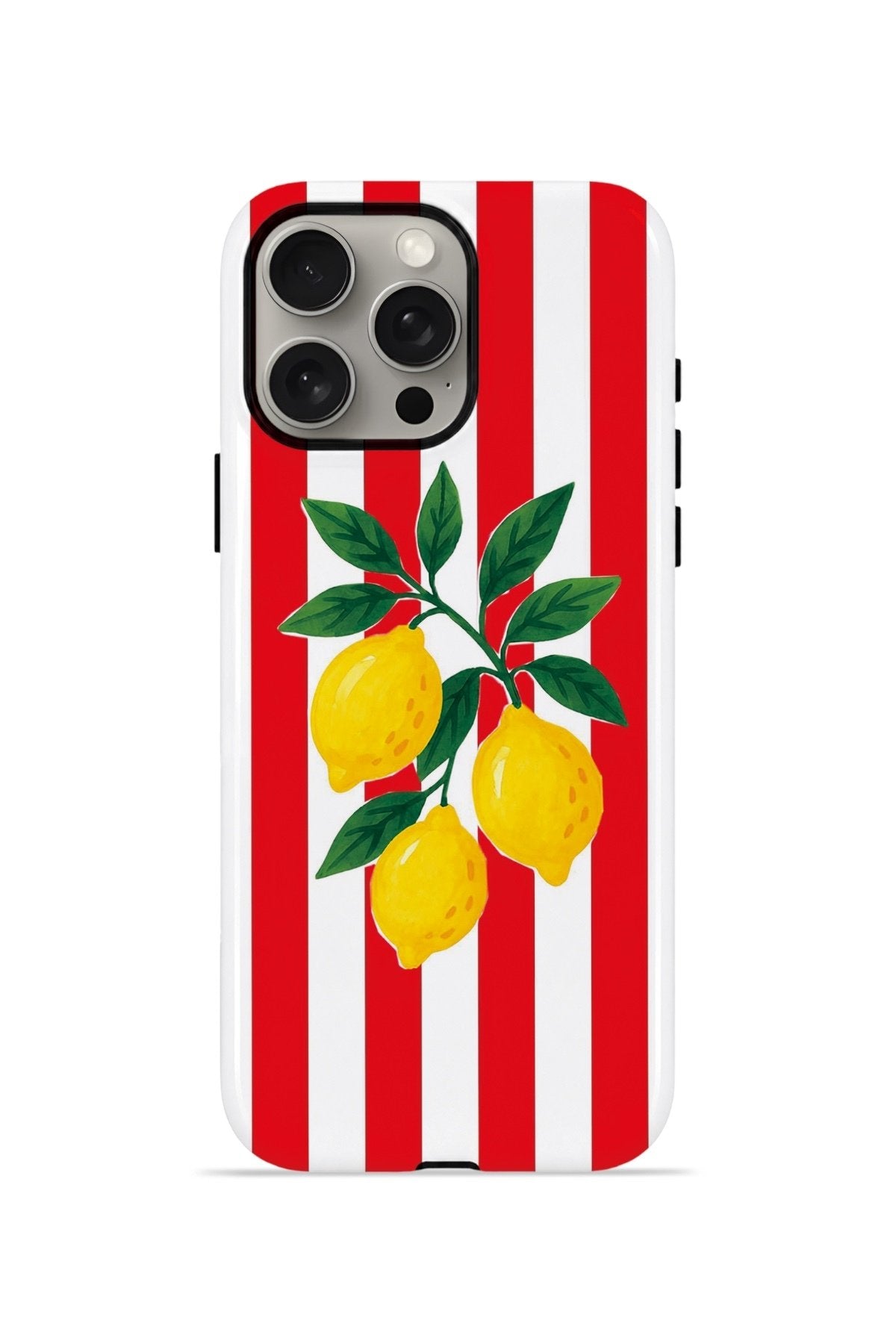 iPhone 15 Pro Vorian Çift Katmanlı Kılıf Lemon Parade Red