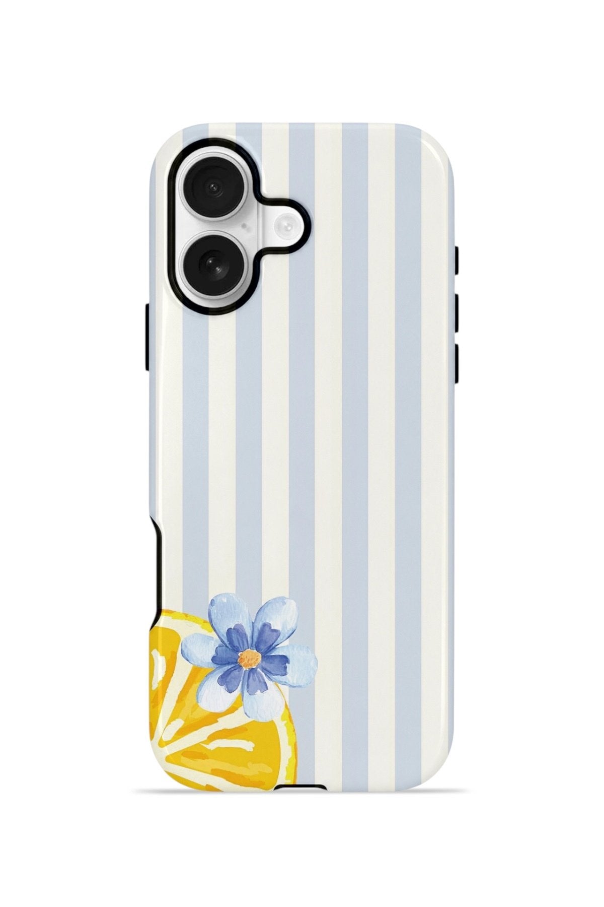iPhone 16 Plus Vorian Çift Katmanlı Kılıf Blue Lemon Blossom