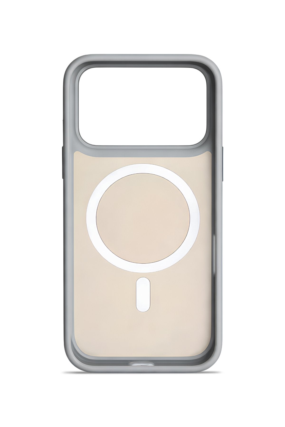 iPhone 17 Pro Max Premium Soft Magsafe Silikon Kılıf Gri