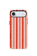 iPhone 17 Air Vorian Çift Katmanlı Kılıf Coral Cream Stripe