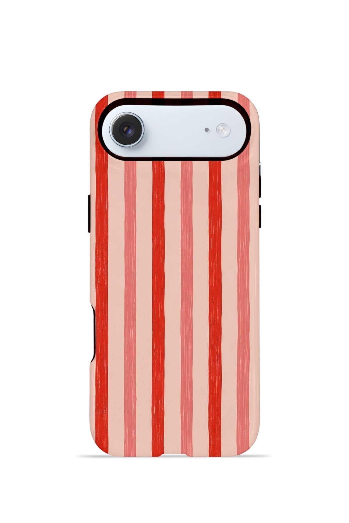 iPhone 17 Air Vorian Çift Katmanlı Kılıf Coral Cream Stripe
