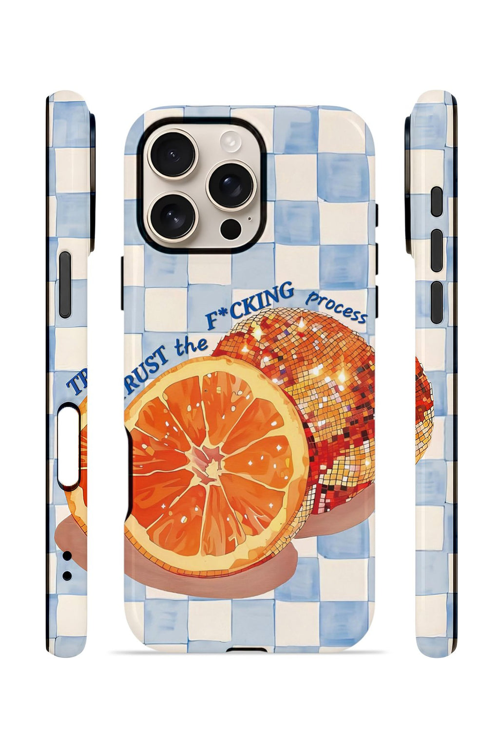 iPhone 16 Pro Vorian Çift Katmanlı MagSafe Kılıf Orange Press Collage