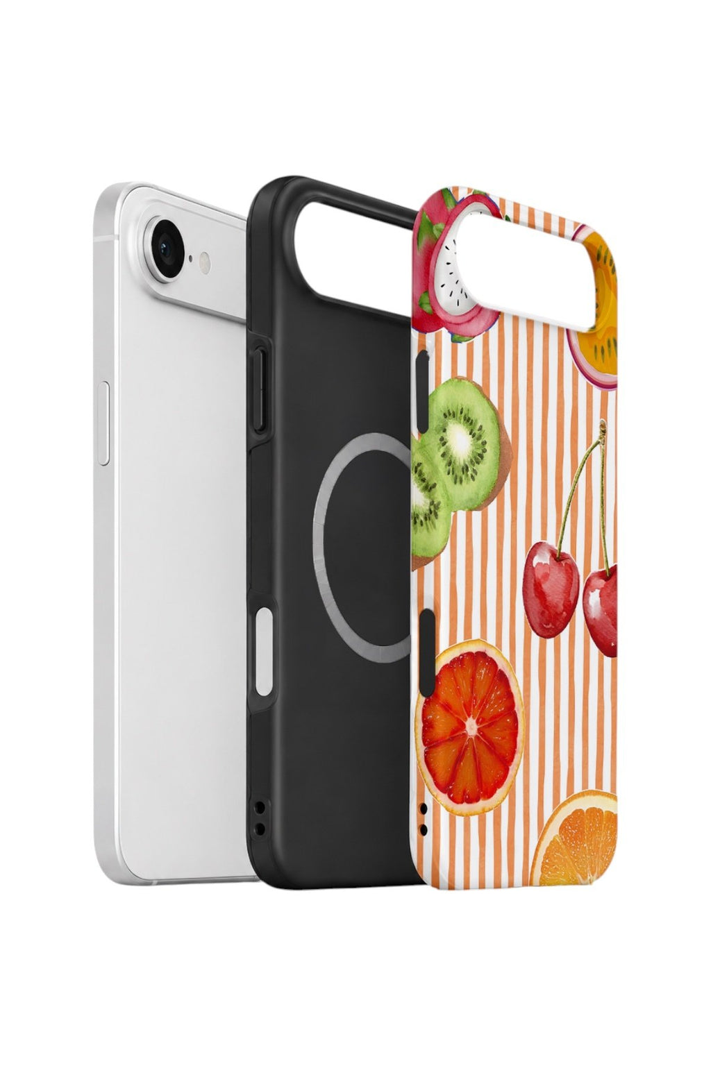 iPhone 17 Air Vorian Çift Katmanlı MagSafe Kılıf Tutti Frutti Stripe
