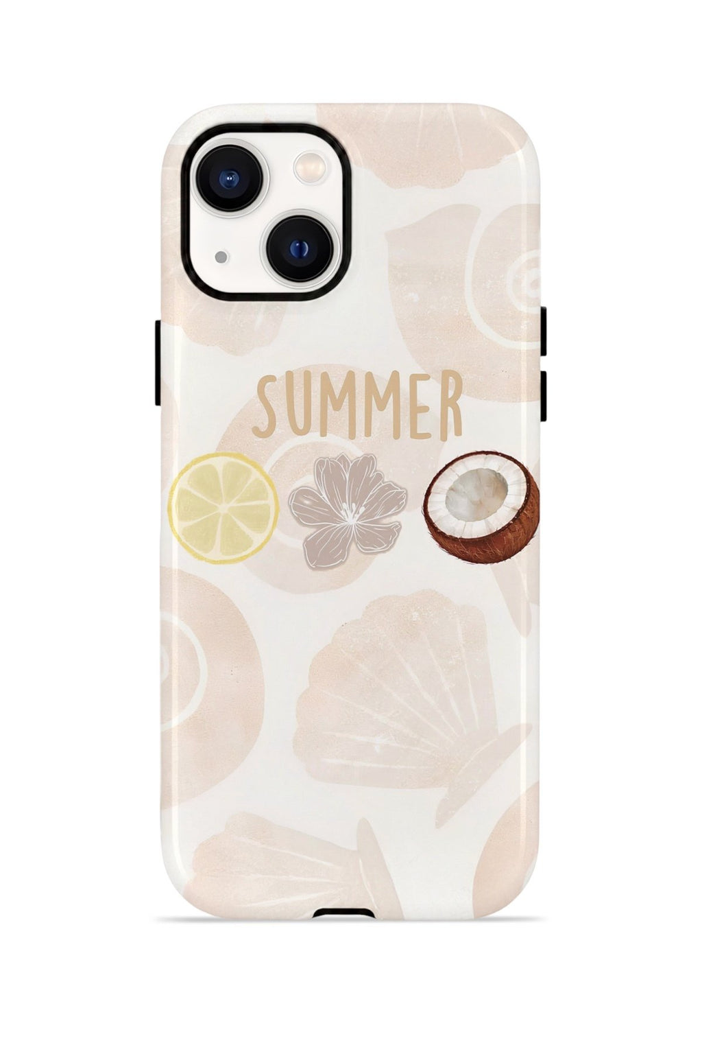 iPhone 15 Plus Vorian Çift Katmanlı MagSafe Kılıf Coconut Summer Notes