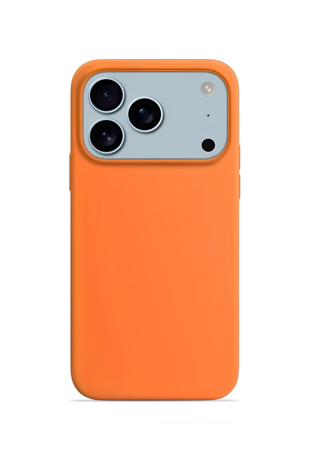iPhone 17 Pro 6.3'' Soft Touch Lansman Silikon Kılıf Enerji Turuncusu