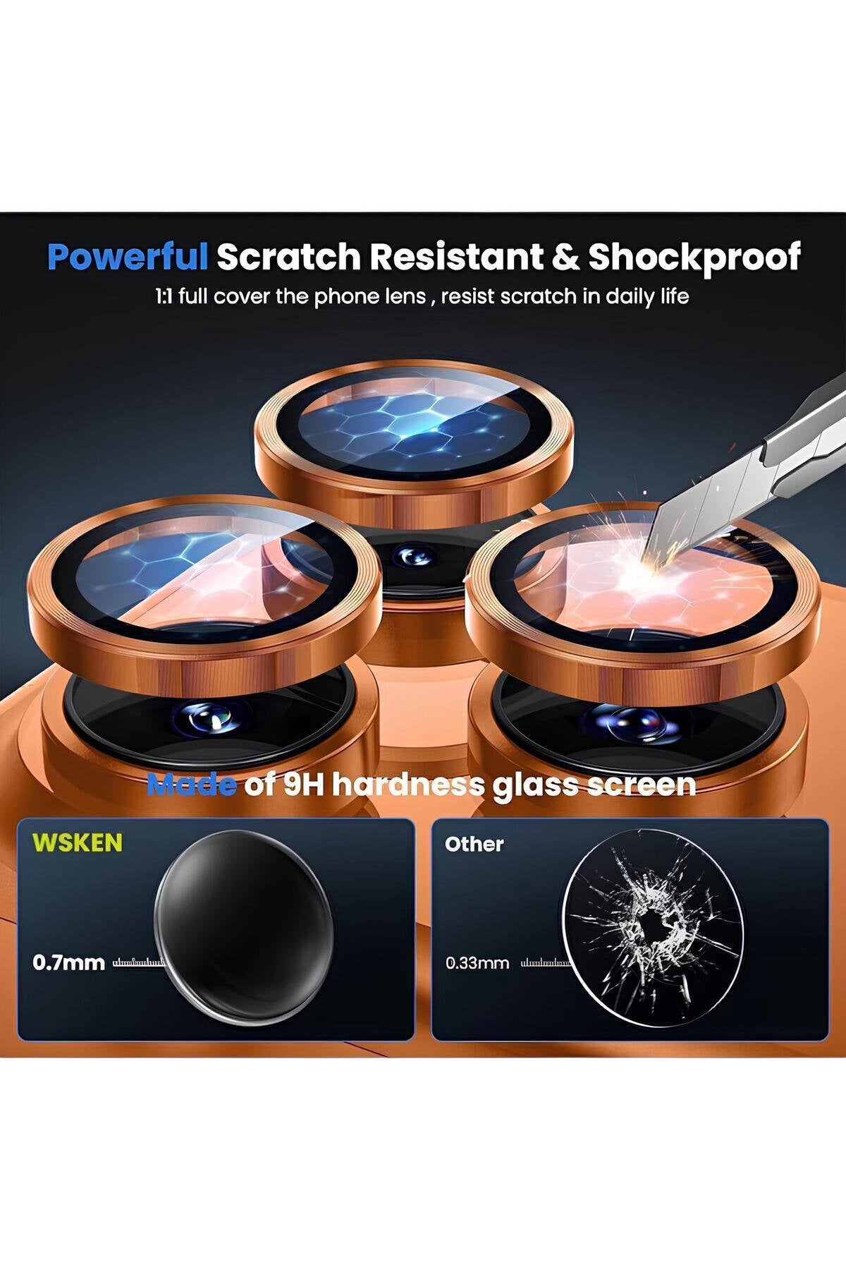 iPhone 17 Air Metal Kamera Koruyucu Lens Siyah