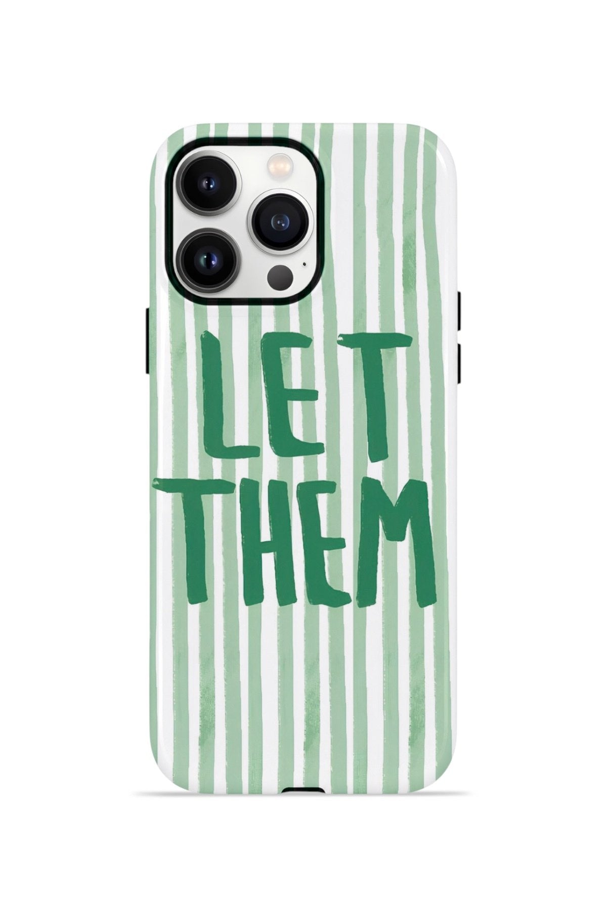 iPhone 13 Pro Max Vorian Çift Katmanlı Kılıf Let Them Green