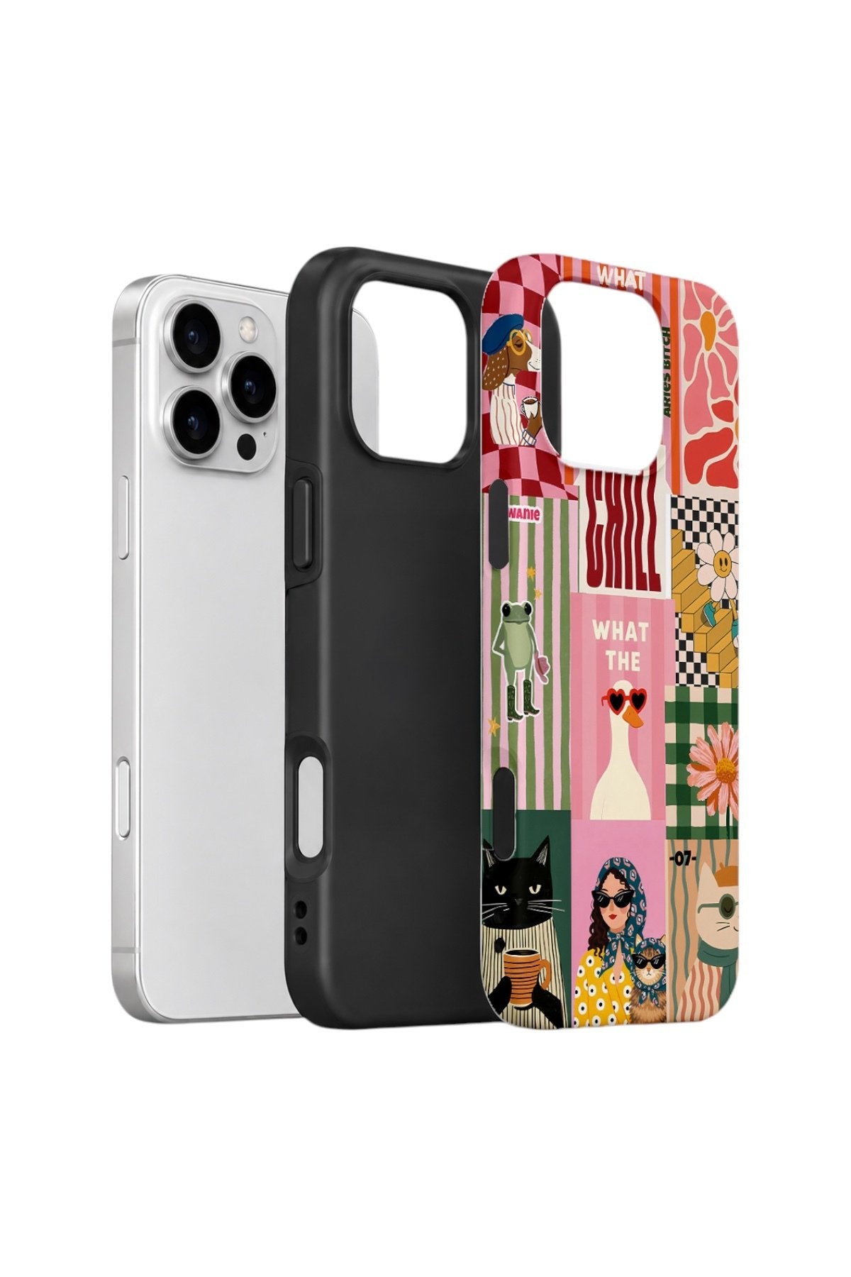 iPhone 16 Pro Max Vorian Çift Katmanlı Kılıf Dolce Vita Collage