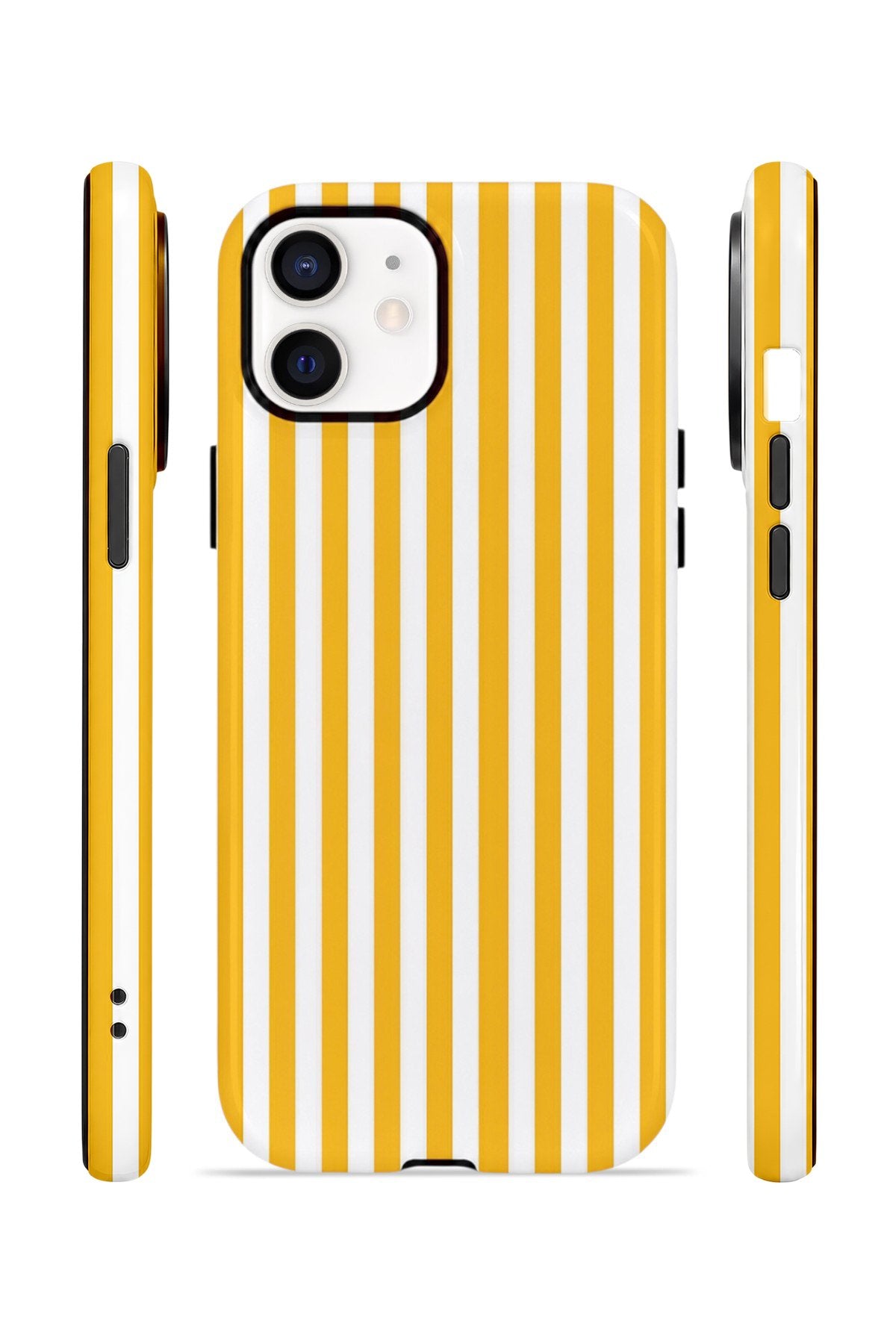 iPhone 11 Vorian Çift Katmanlı Kılıf Golden Pinstripe