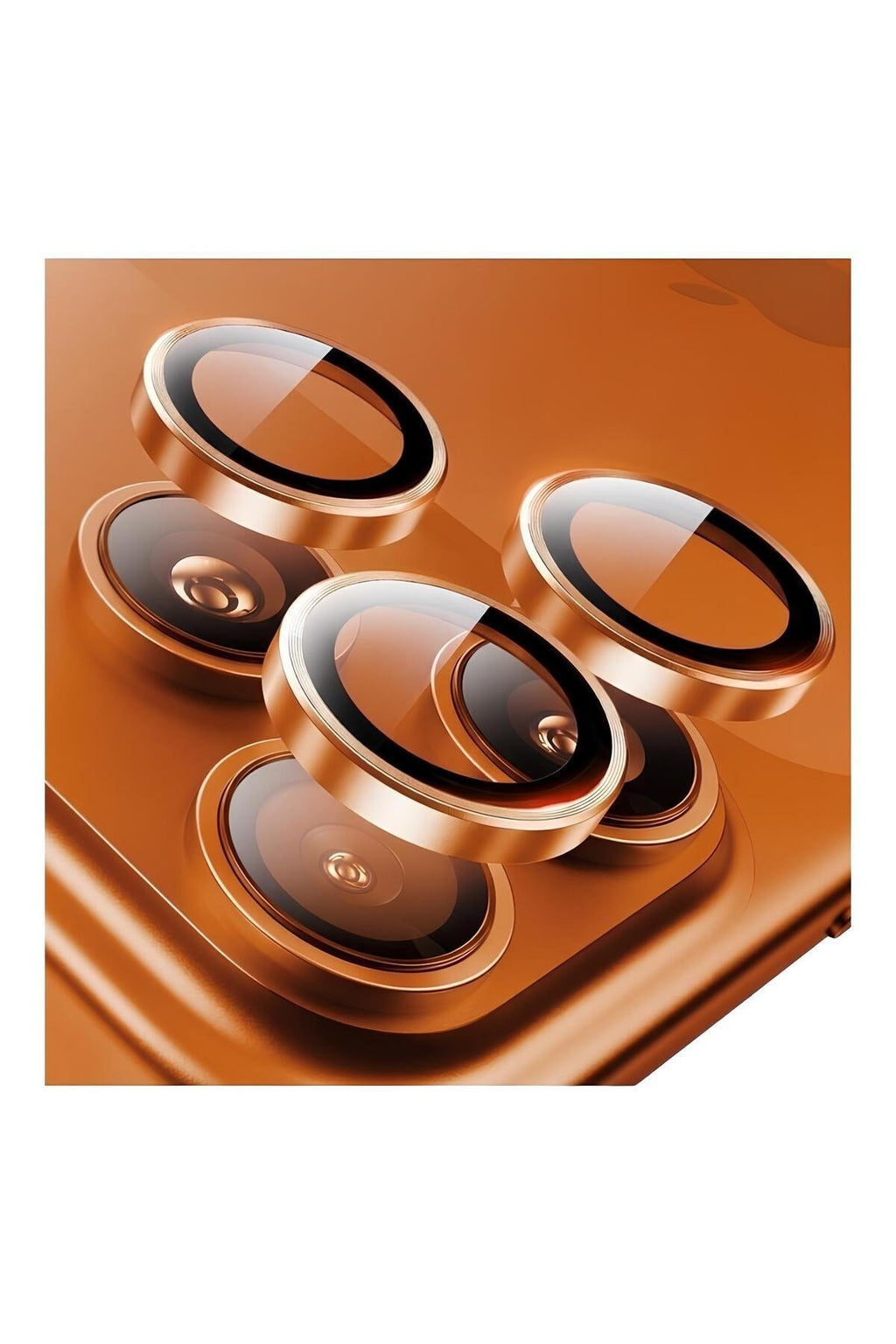 iPhone 17 Pro Metal Kamera Koruyucu Lens Turuncu