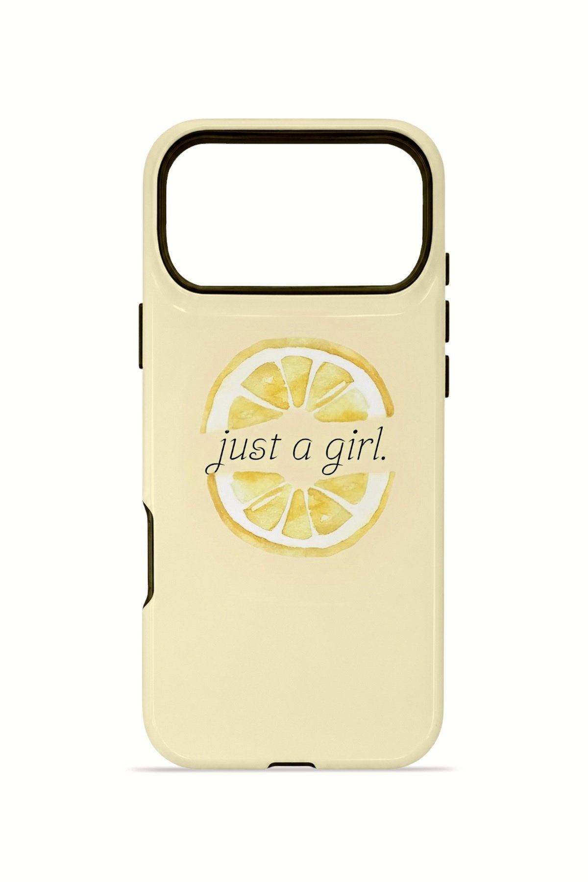 iPhone 17 Pro Max Vorian Çift Katmanlı Kılıf Just A Girl Lemon