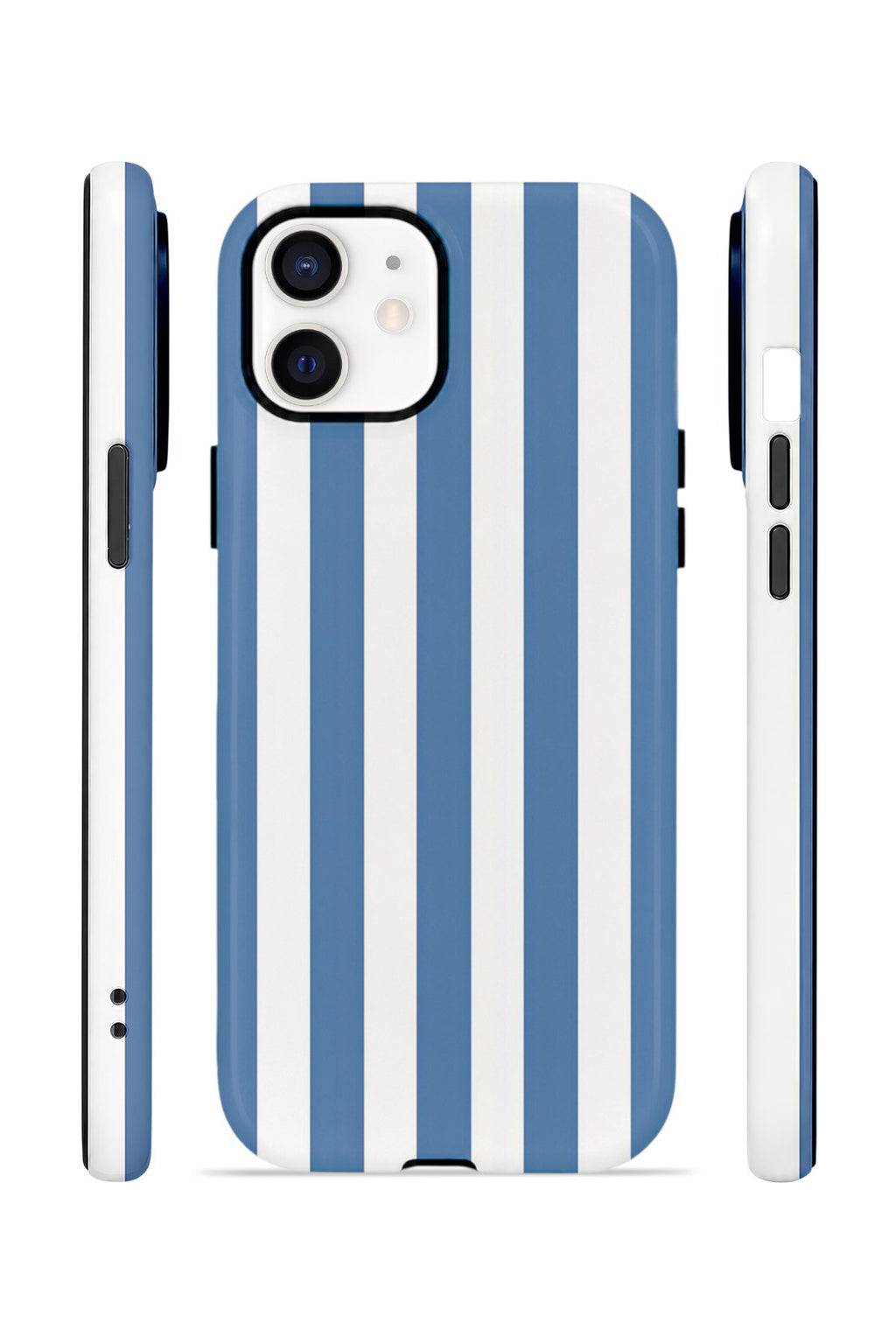iPhone 11 Vorian Çift Katmanlı MagSafe Kılıf Blue Marina Stripe