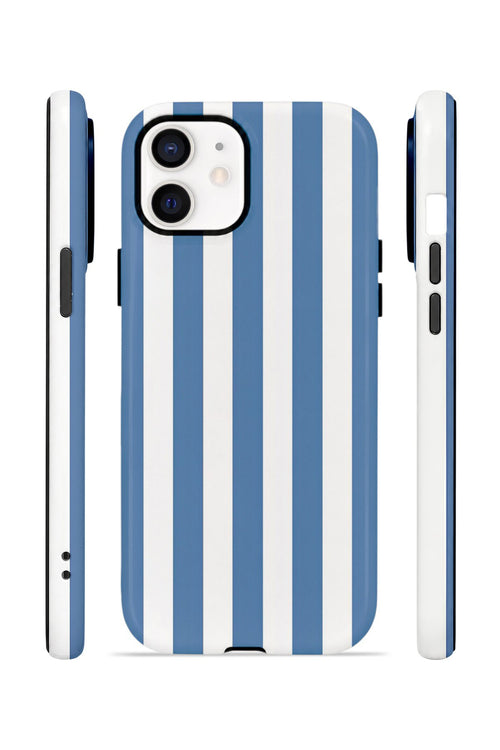 iPhone 11 Vorian Çift Katmanlı MagSafe Kılıf Blue Marina Stripe