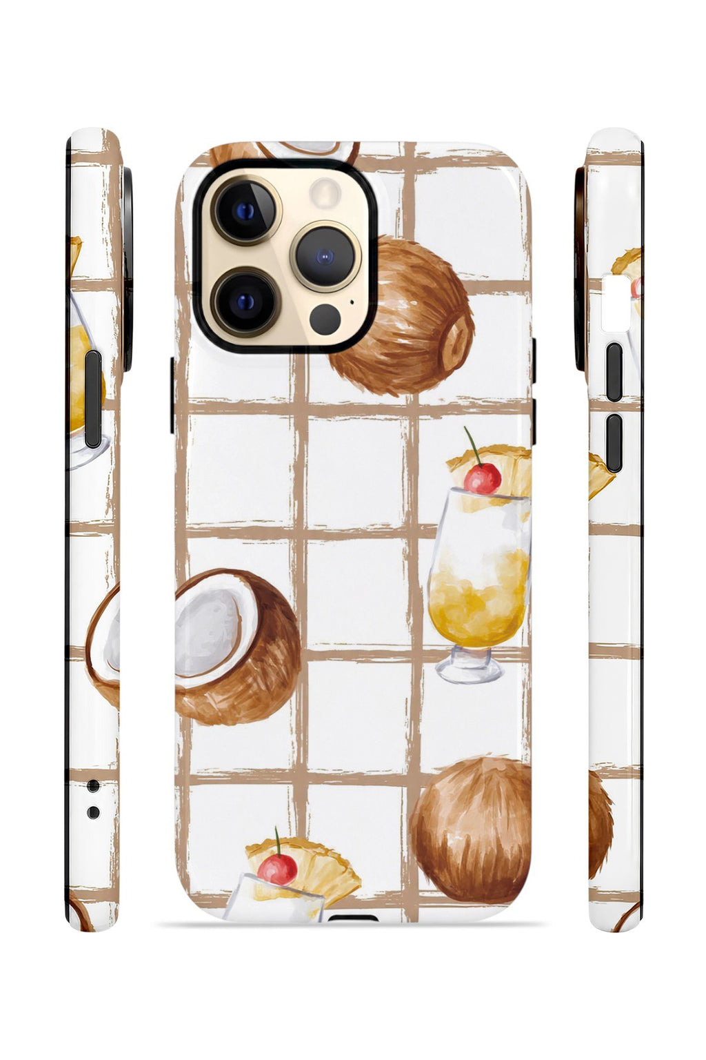 iPhone 14 Pro Max Vorian Çift Katmanlı MagSafe Kılıf Coconut Cabana