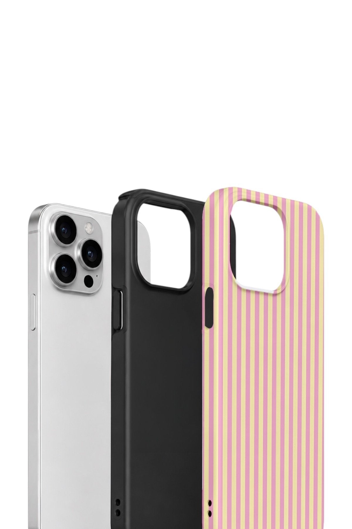 iPhone 13 Pro Vorian Çift Katmanlı Kılıf Lemon Candy Pinstripe