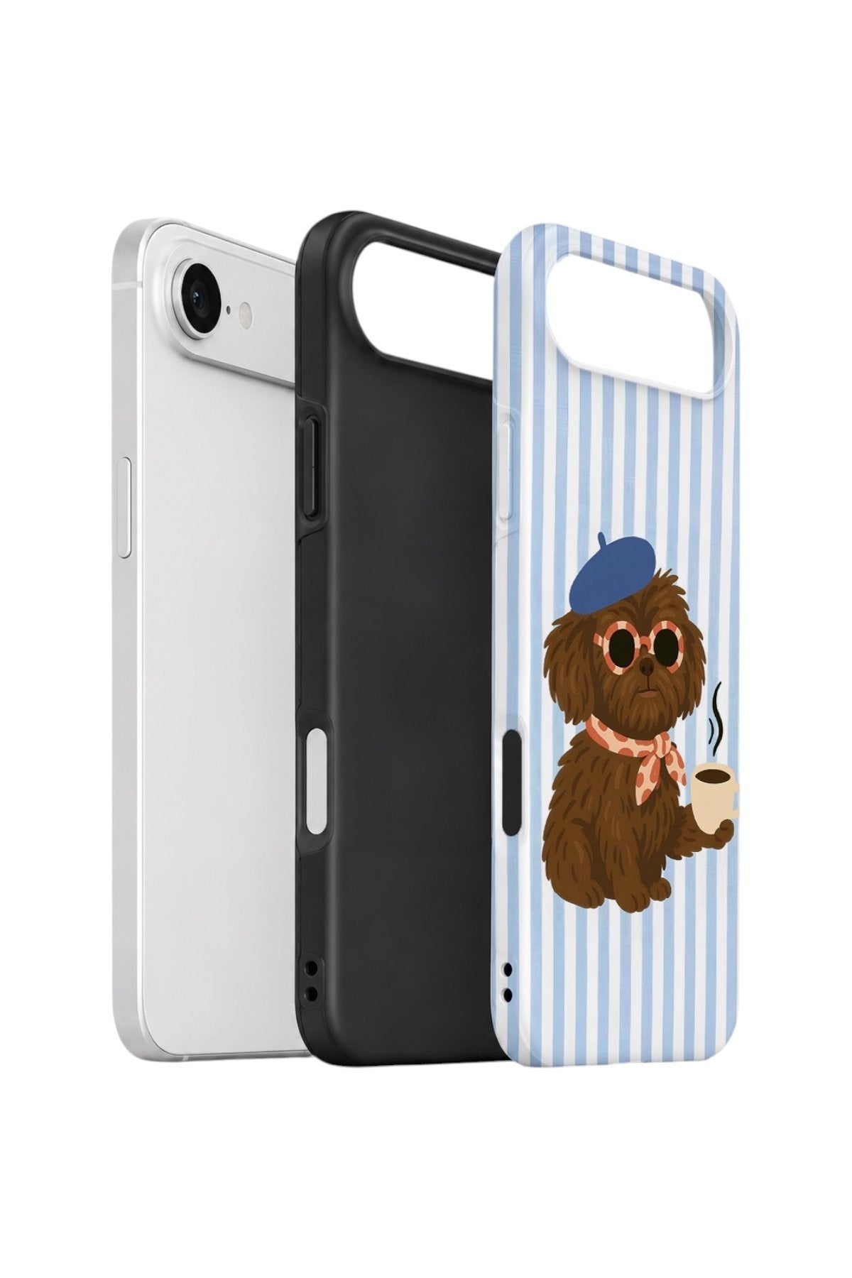 iPhone 17 Air Vorian Çift Katmanlı Kılıf Cafe Dog Riviera