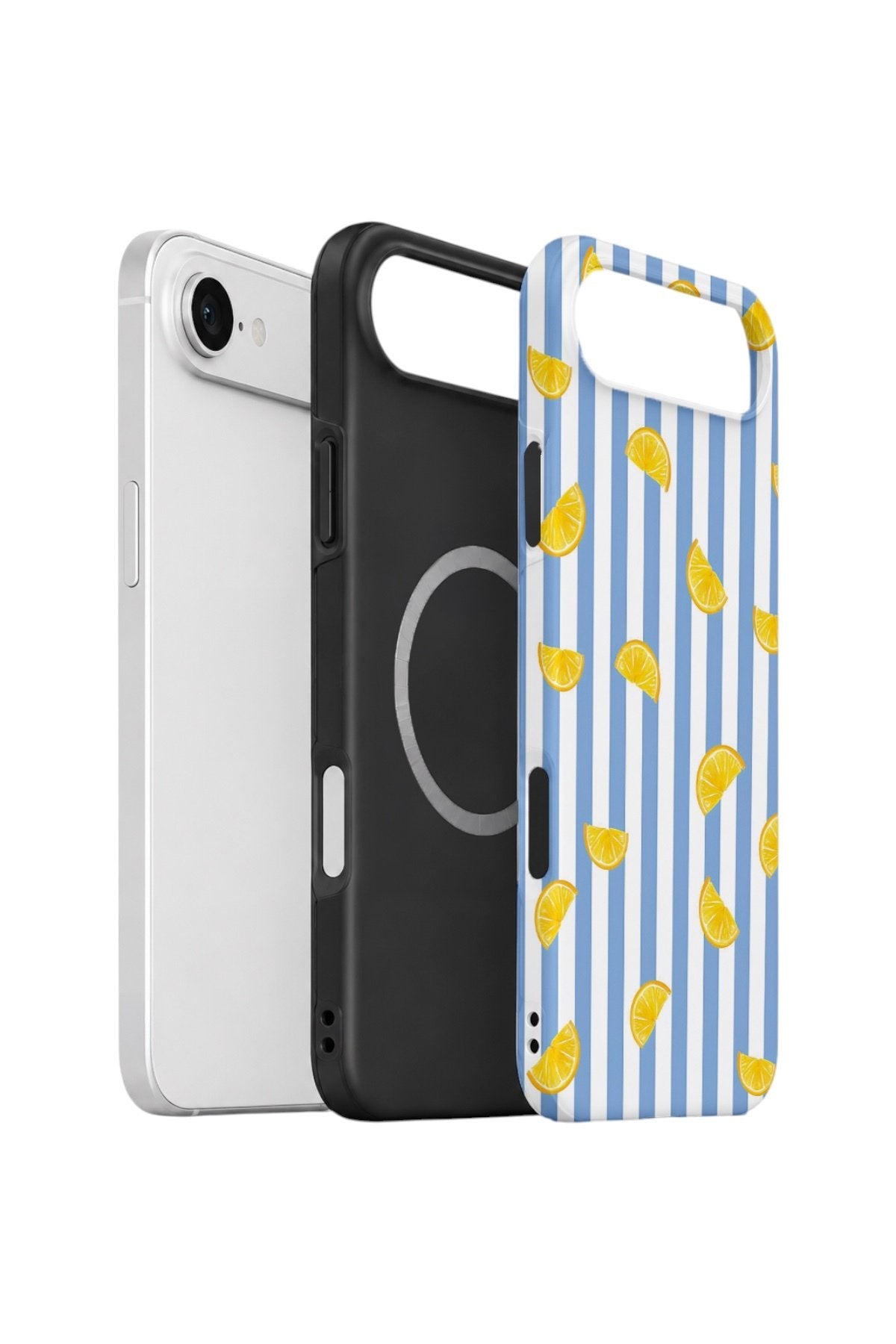iPhone 17 Air Vorian Çift Katmanlı MagSafe Kılıf Lemon Confetti Blue