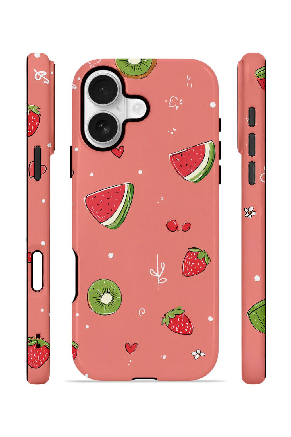 iPhone 17 Vorian Çift Katmanlı Kılıf Summer Fruit Crush
