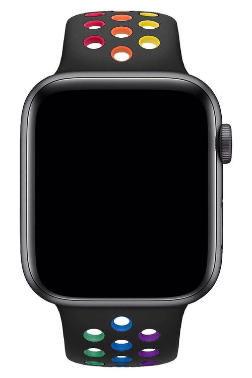 Apple Watch Fileli Kordon Siyah-Renkli
