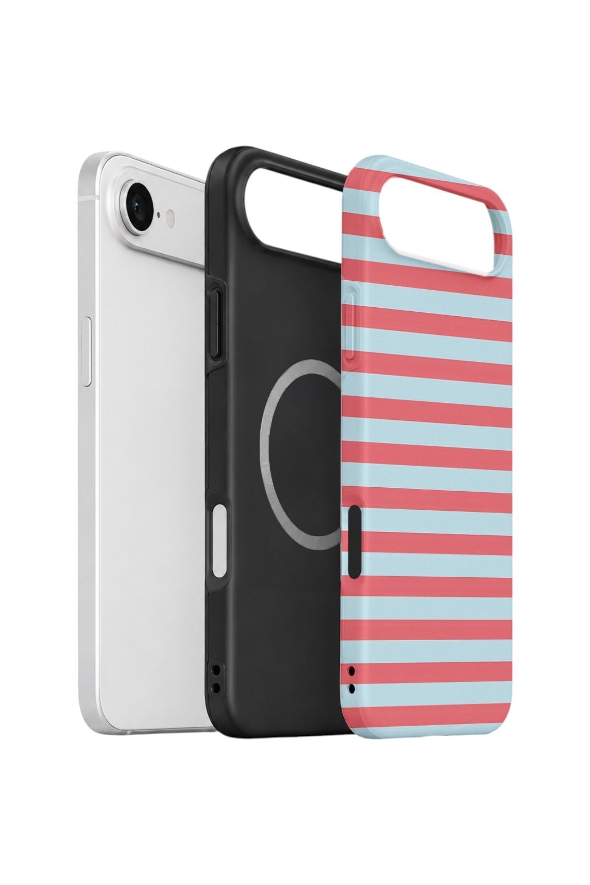 iPhone 17 Air Vorian Çift Katmanlı MagSafe Kılıf Candy Horizon Stripe