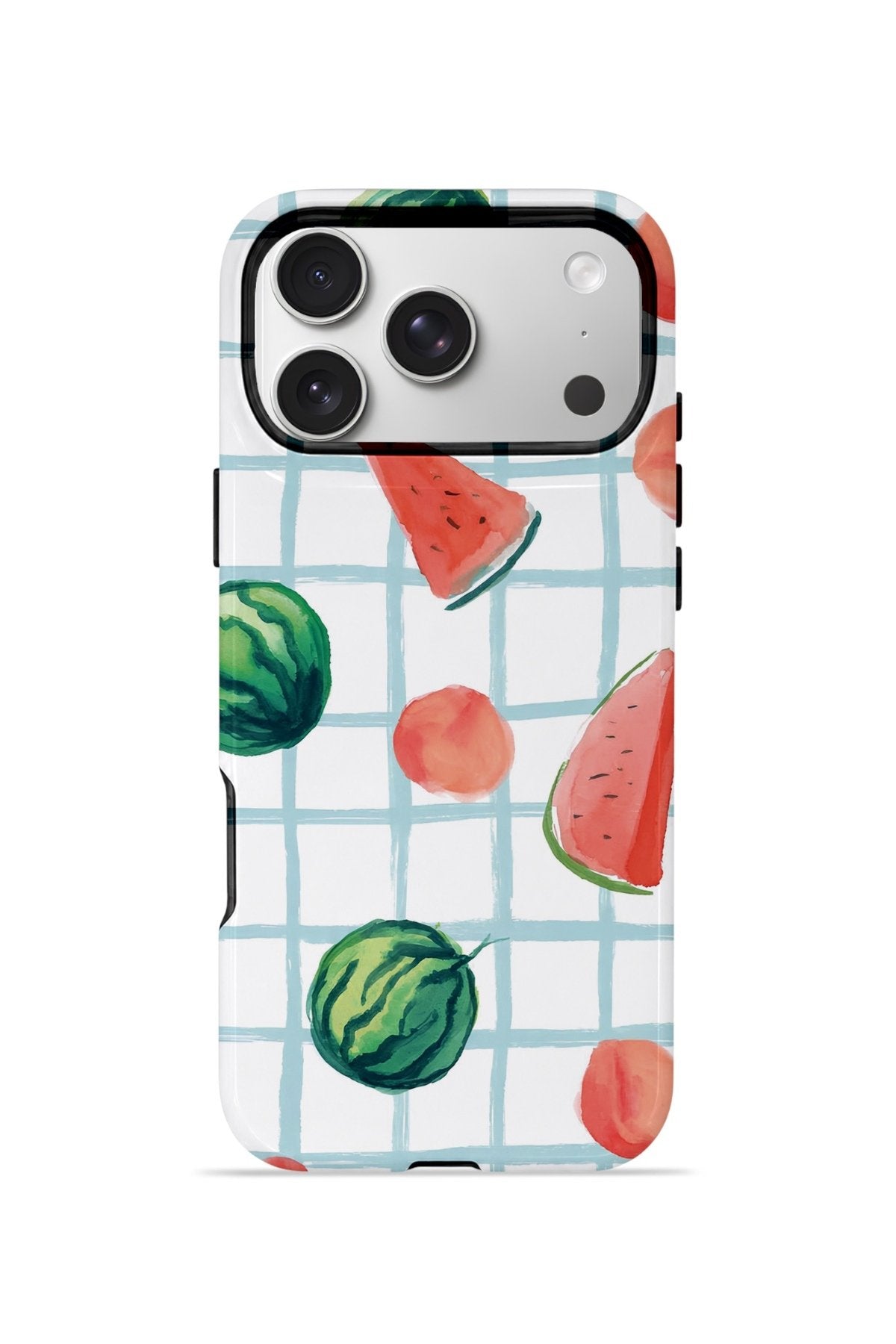 iPhone 17 Pro Max Vorian Çift Katmanlı MagSafe Kılıf Watermelon Grid