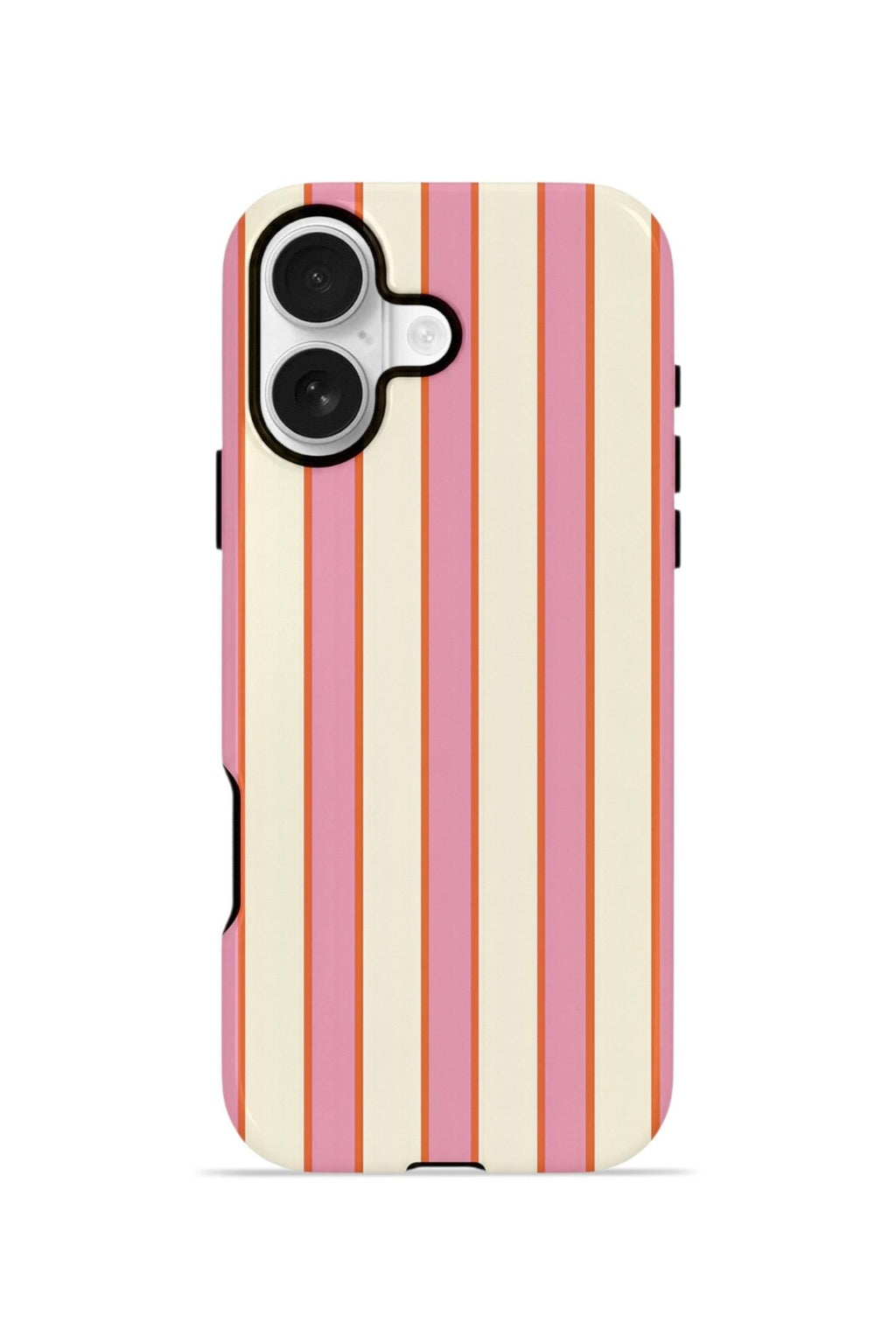 iPhone 16 Plus Vorian Çift Katmanlı Kılıf Sunset Candy Stripe