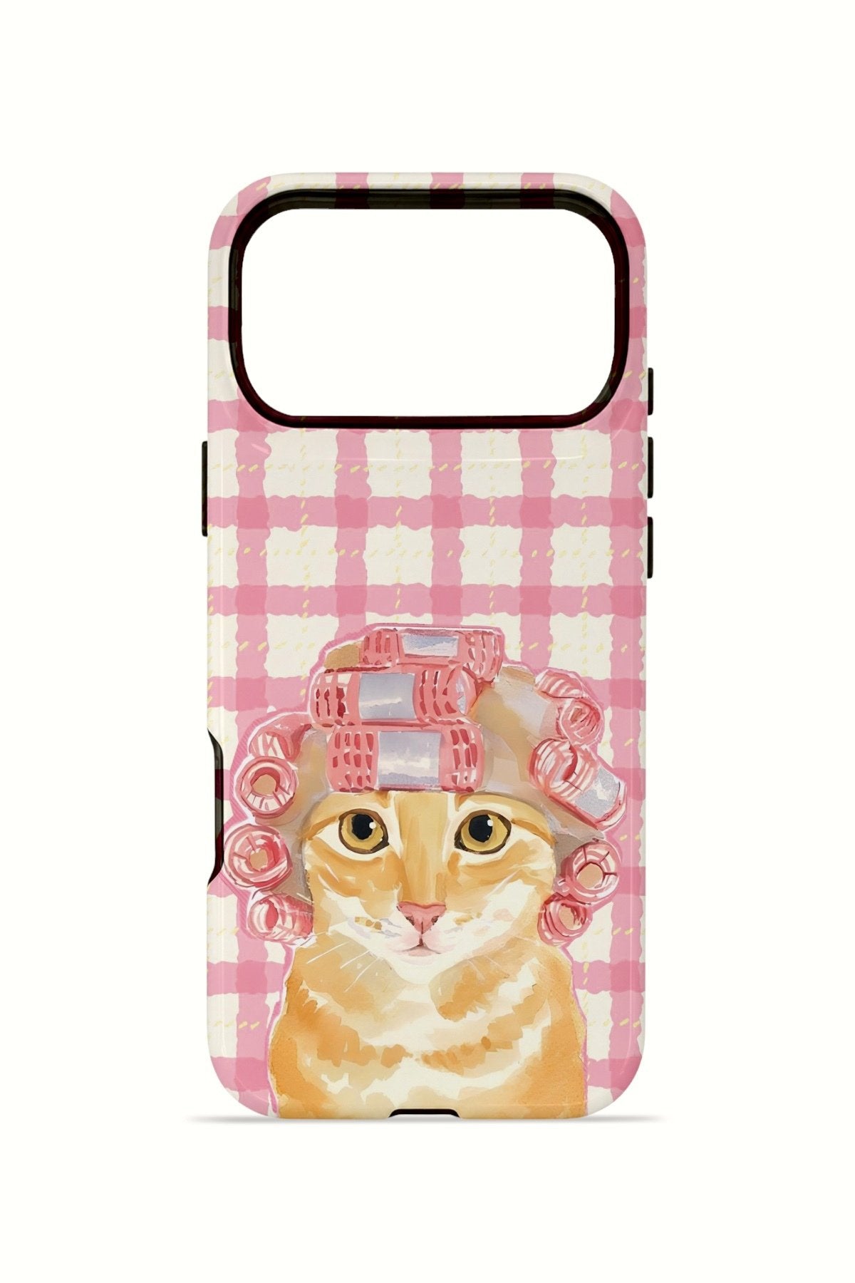 iPhone 17 Pro Vorian Çift Katmanlı Kılıf Pink Picnic Cat