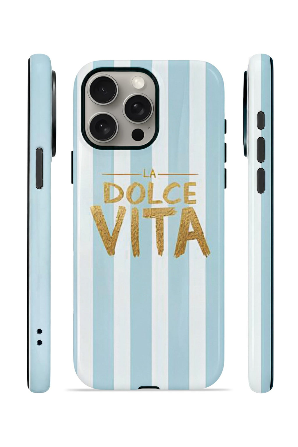 iPhone 15 Pro Vorian Çift Katmanlı Kılıf La Dolce Vita Blue