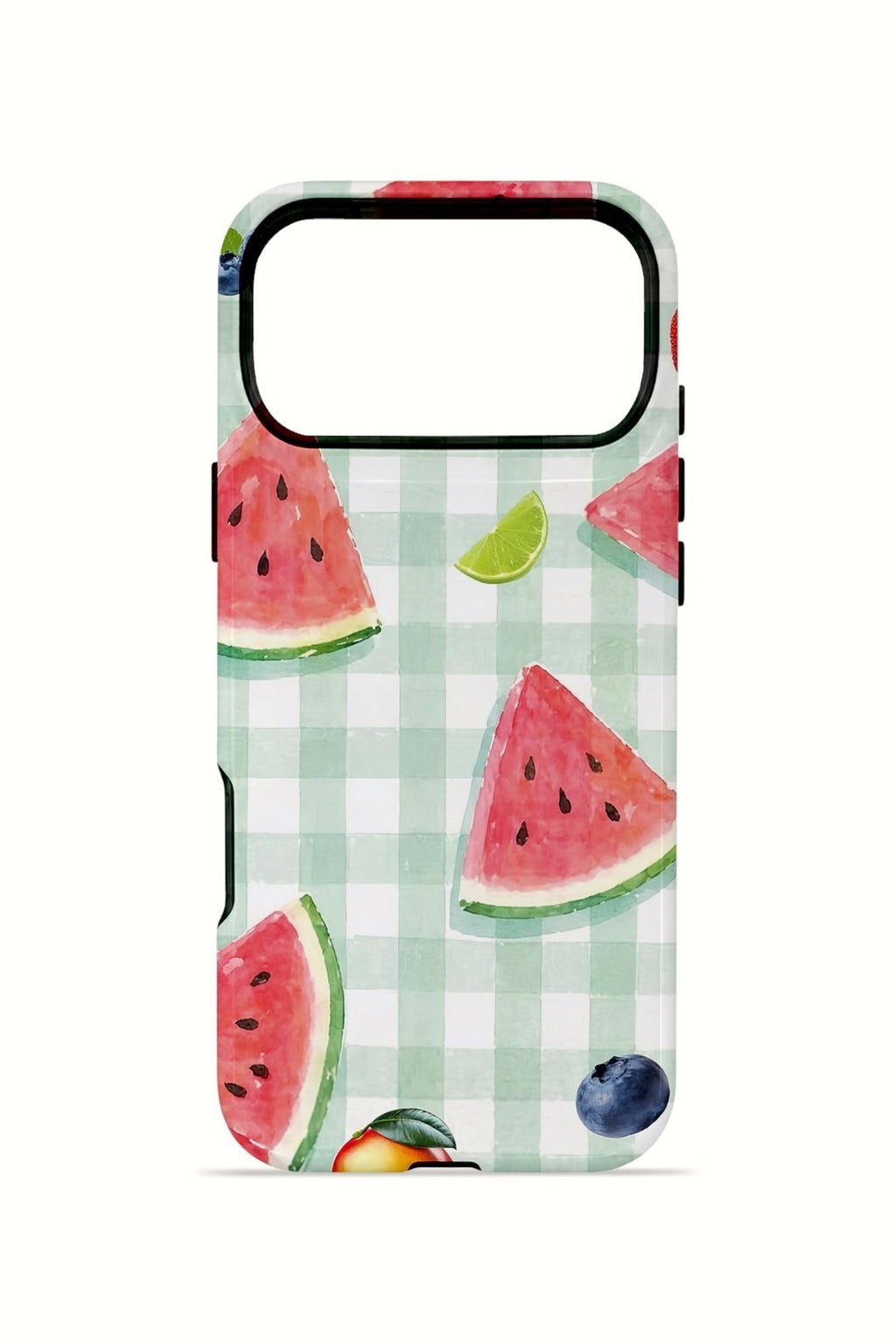 iPhone 17 Pro Vorian Çift Katmanlı MagSafe Kılıf Watermelon Picnic Gingham